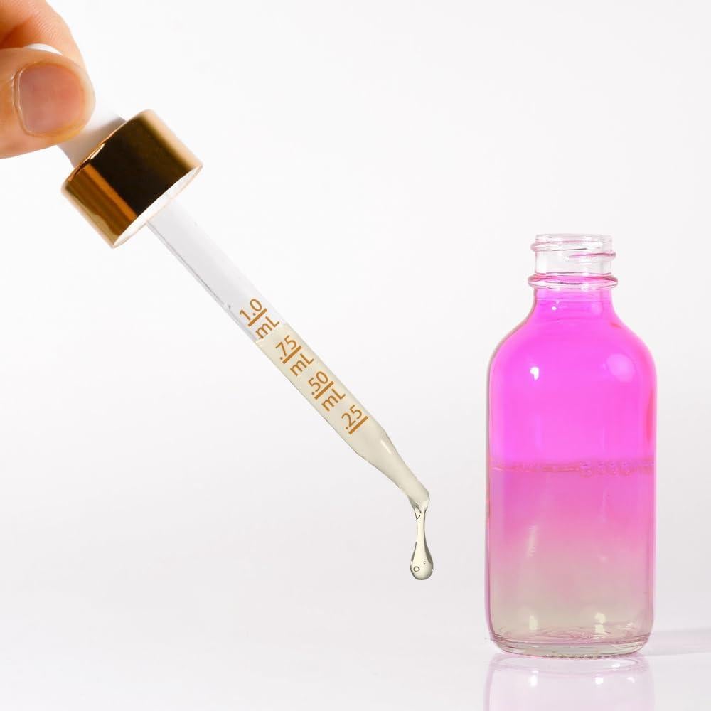 Juego de 4 Botellas de Cuentagotas de Vidrio StellaCare 60ml