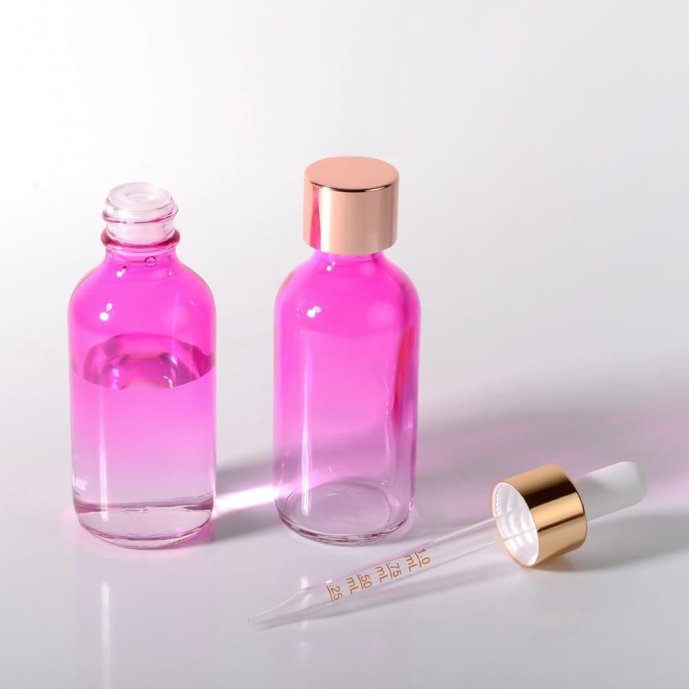 Juego de 4 Botellas de Cuentagotas de Vidrio StellaCare 60ml