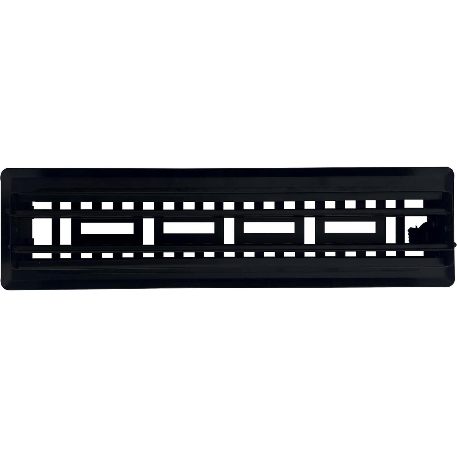 Registro de Piso de Acero Sierra Gates 5cm x 30.5cm Negro Texturizado