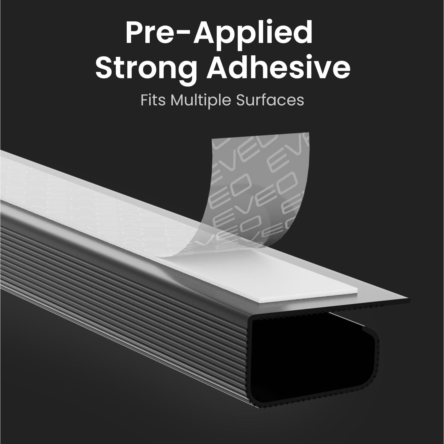 Kit de Gestión de Cables EVEO 6 Unidades Negro 243,84 cm