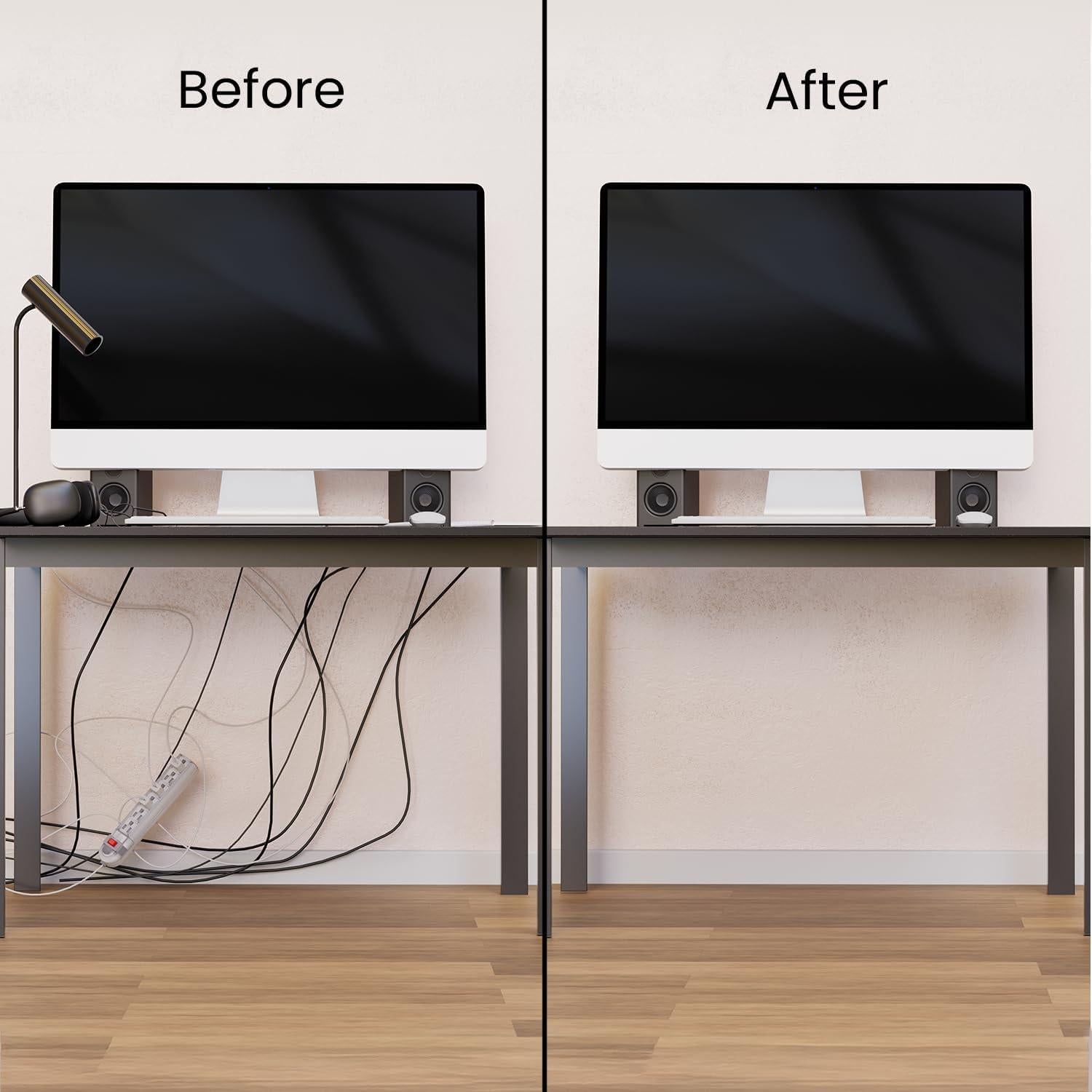 Kit de Gestión de Cables EVEO 6 Unidades Negro 243,84 cm