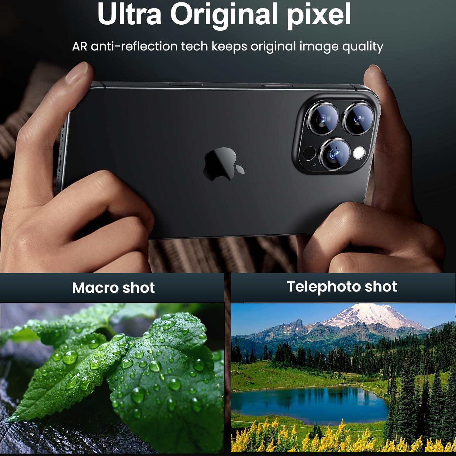 Protector de Lente de Cámara CADYFWYV para iPhone 16 Pro/Pro Max