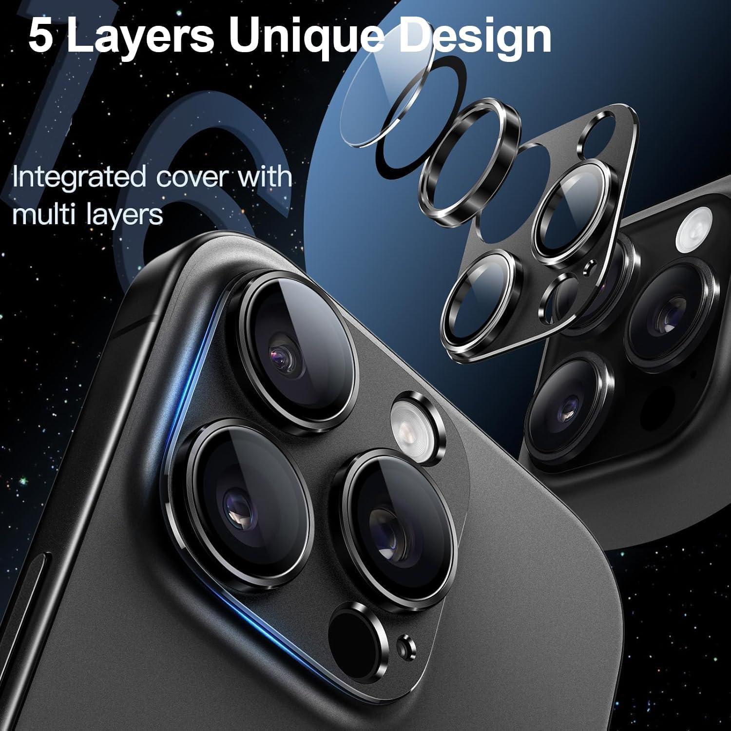 Protector de Lente de Cámara CADYFWYV para iPhone 16 Pro/Pro Max