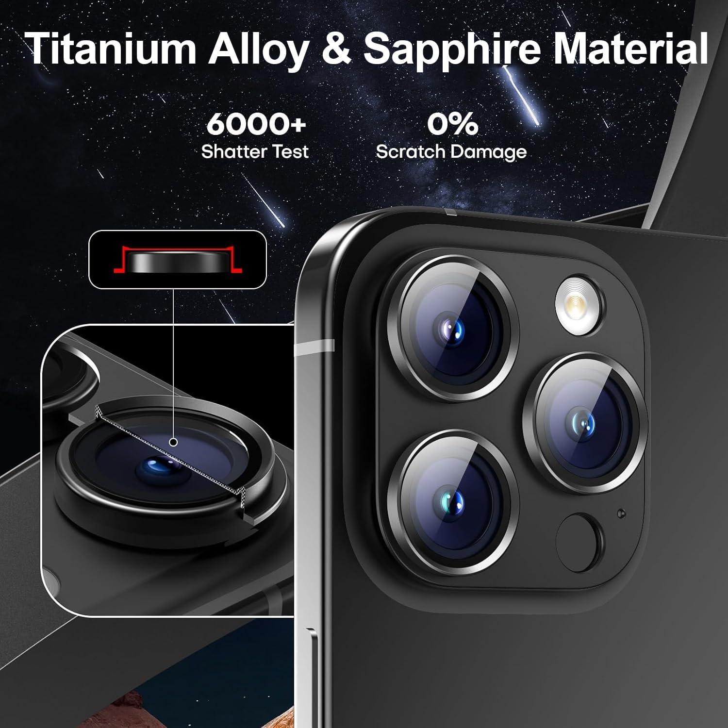 Protector de Lente de Cámara CADYFWYV para iPhone 16 Pro/Pro Max