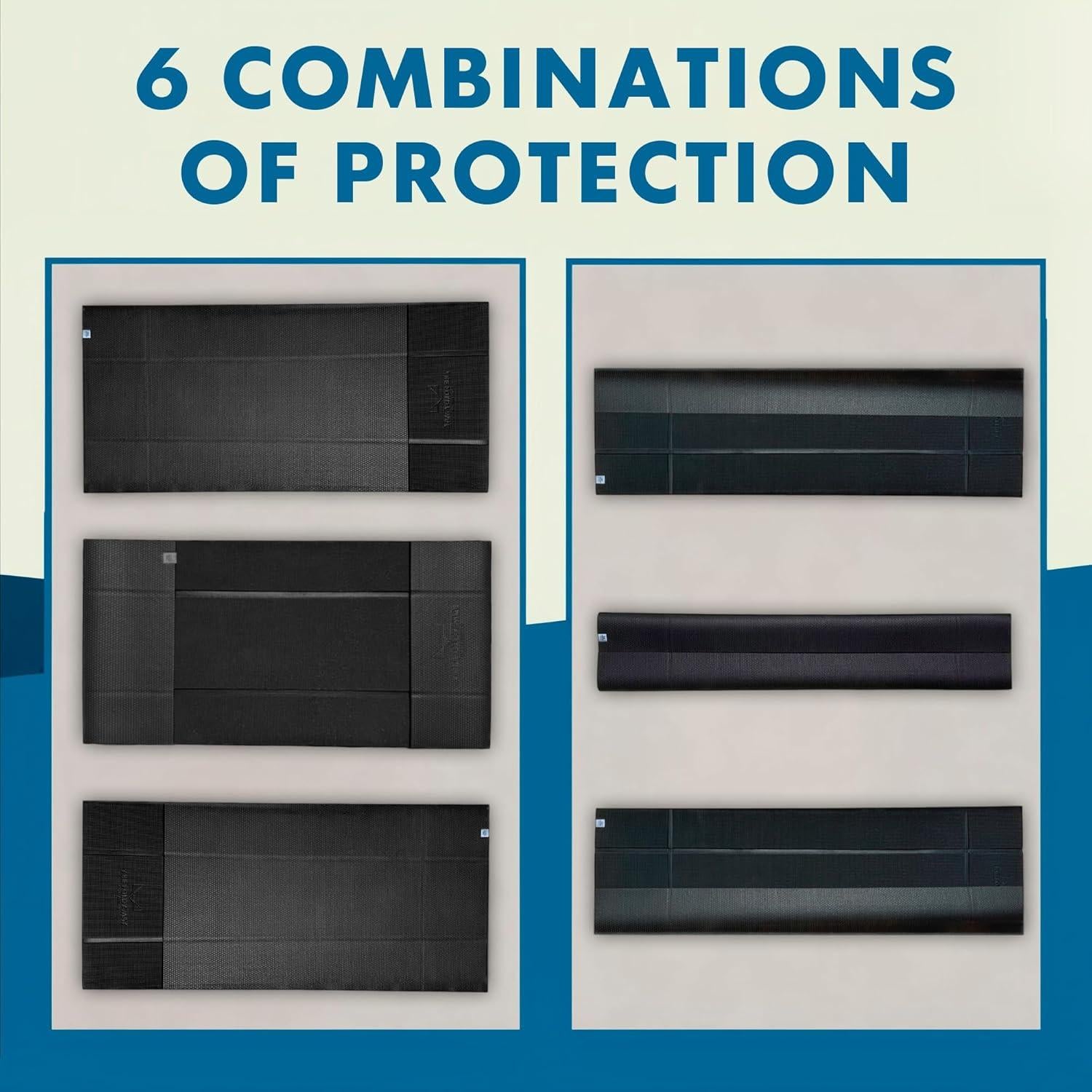 Alfombrilla de Yoga Plegable Foldy Mat Negra 173x61 cm