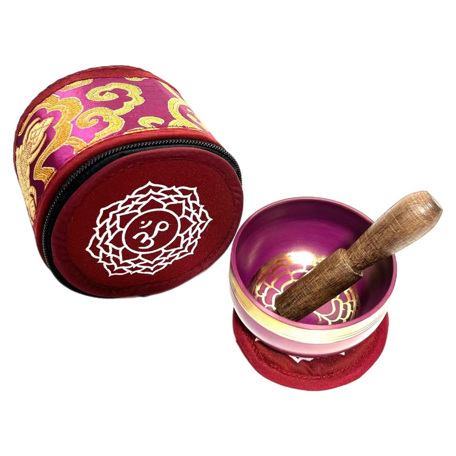 Tazón de Canto Chakra de la Corona 7.62 cm para Meditación