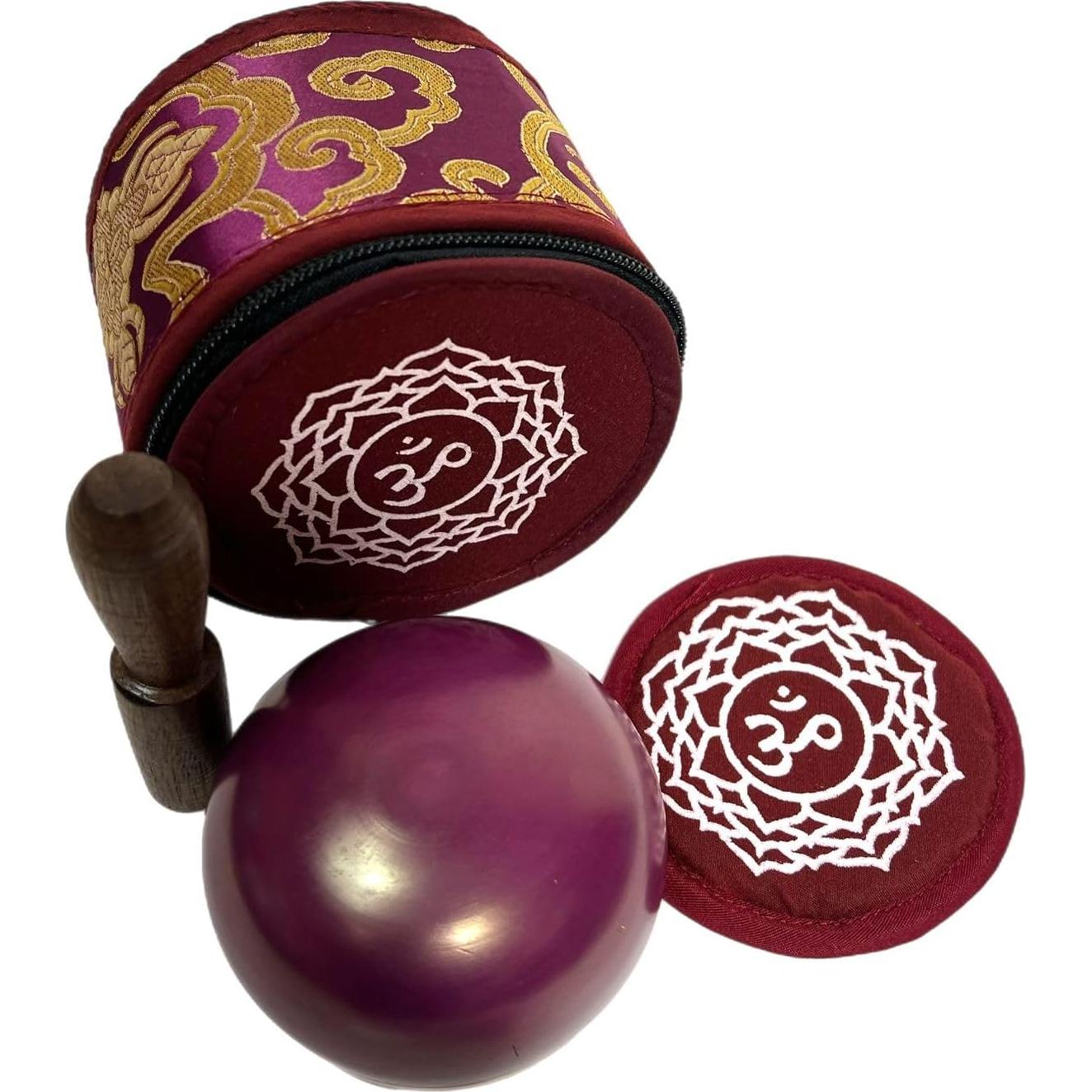 Tazón de Canto Chakra de la Corona 7.62 cm para Meditación