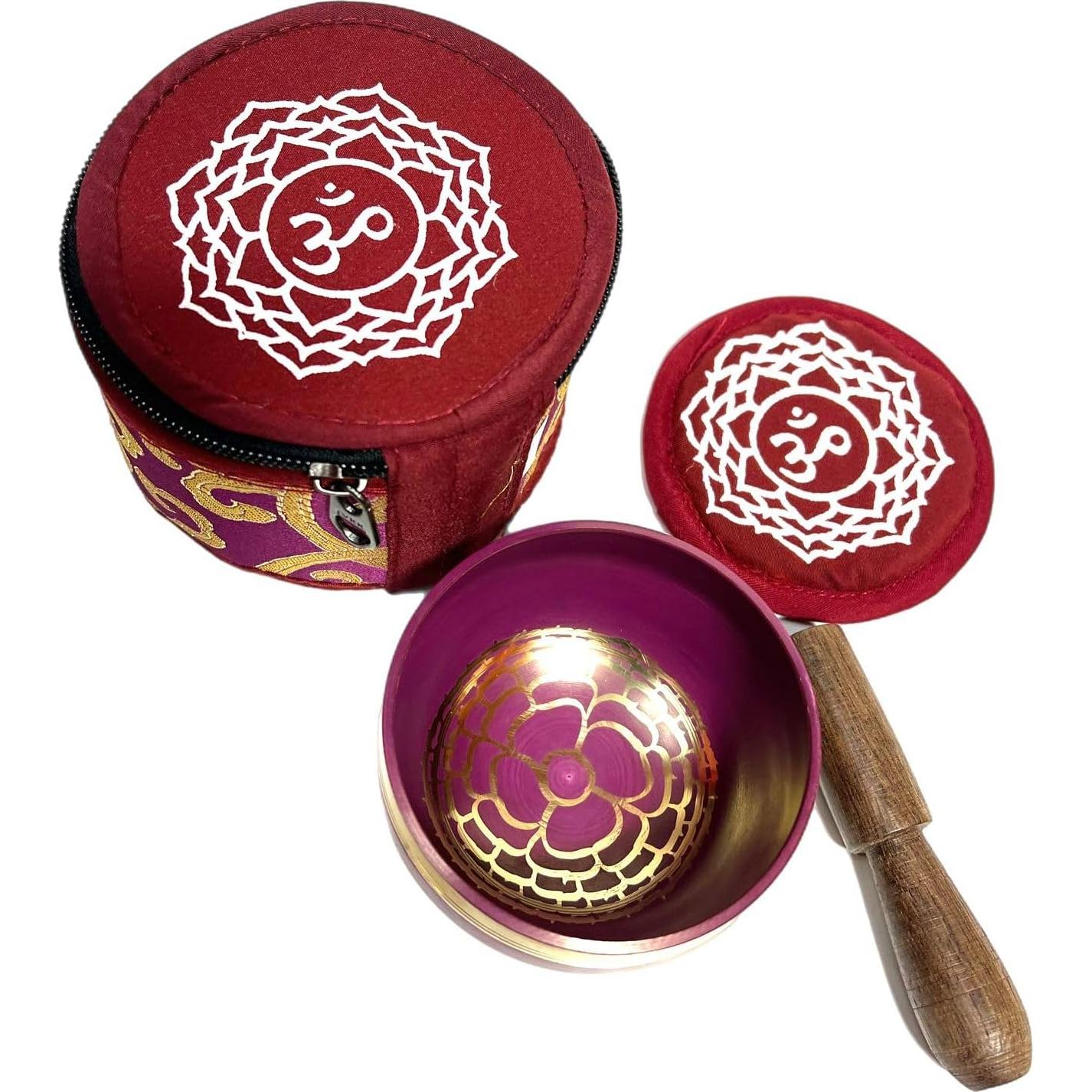 Tazón de Canto Chakra de la Corona 7.62 cm para Meditación