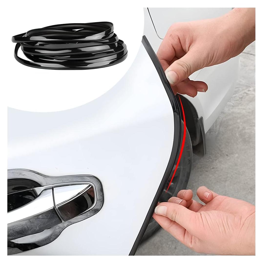 Protectores de Bordes de Puerta de Auto Blilo 16Ft Goma Negra
