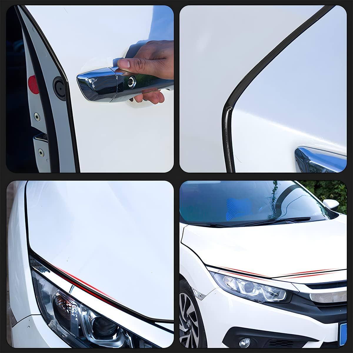 Protectores de Bordes de Puerta de Auto Blilo 16Ft Goma Negra