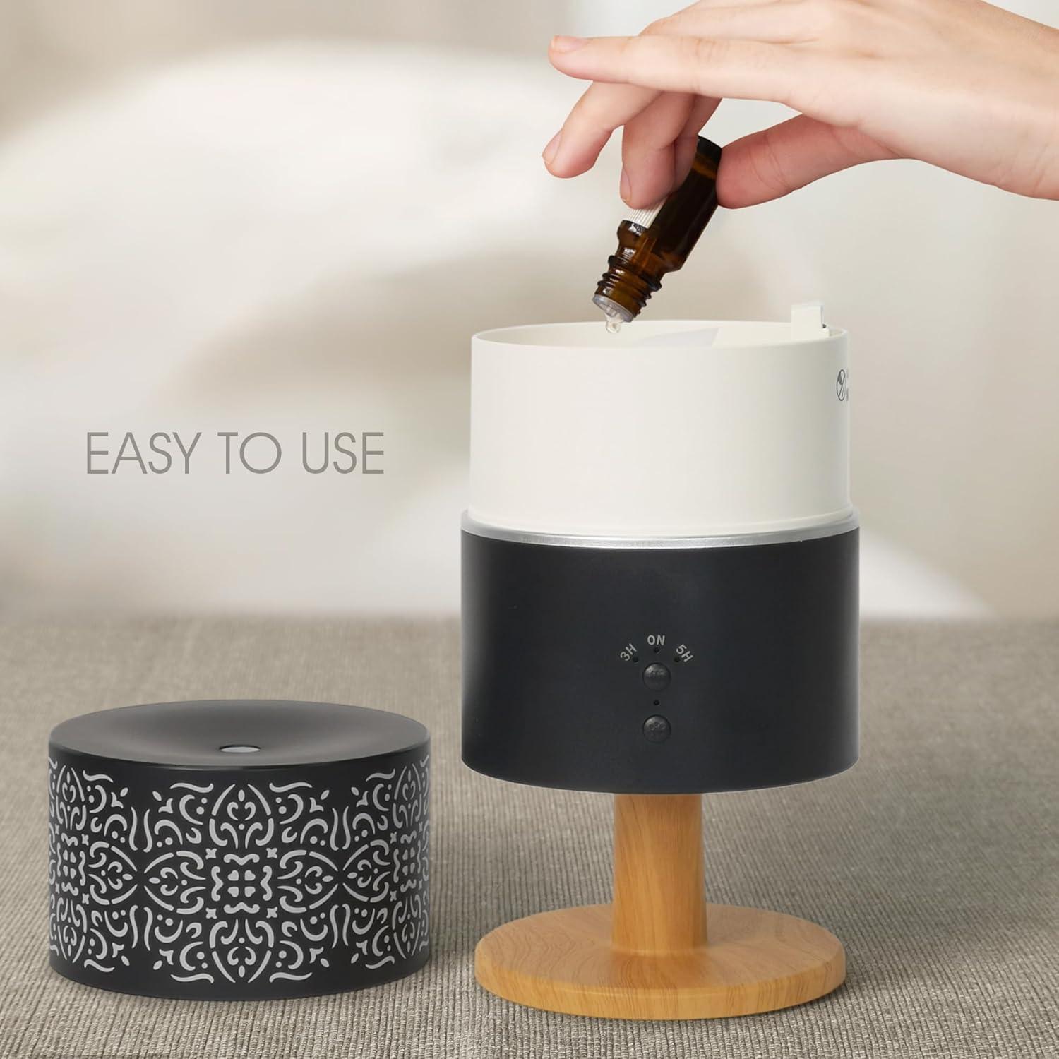 Difusor de Aceite Esencial Earnest Living 260ml Negro