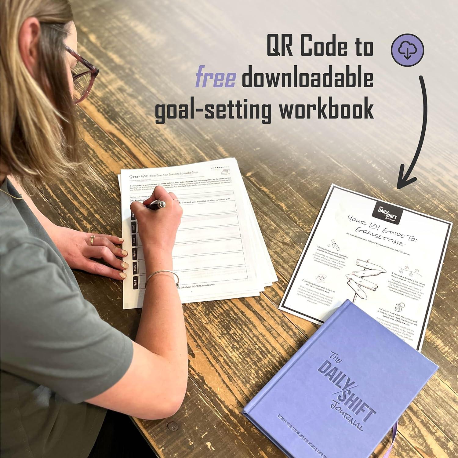 Diario de Objetivos Behavior Shift - Planificador 52 Semanas Púrpura