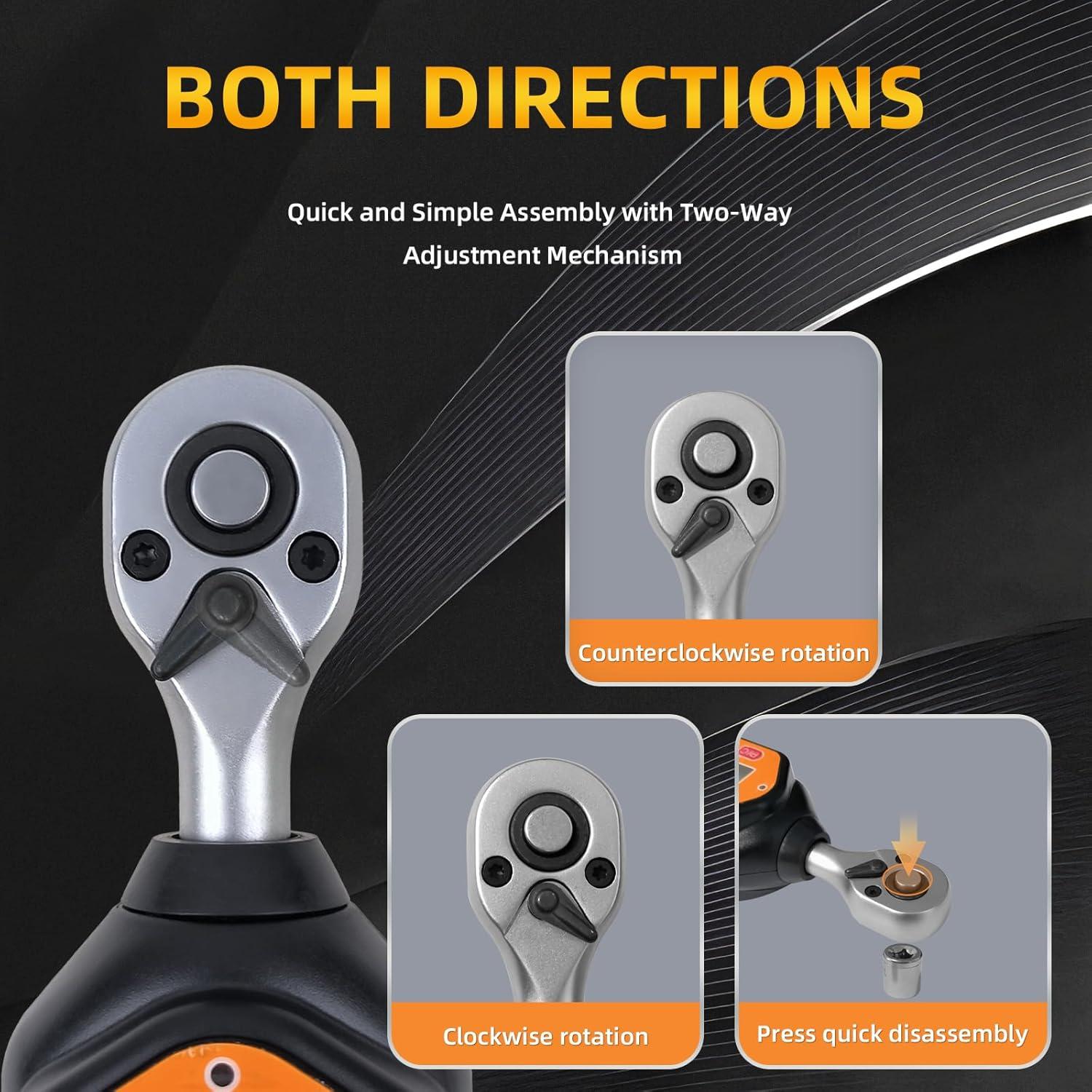 Llave de Torque Digital AICEYI 1/4" 10 Nm Precisión ±2%