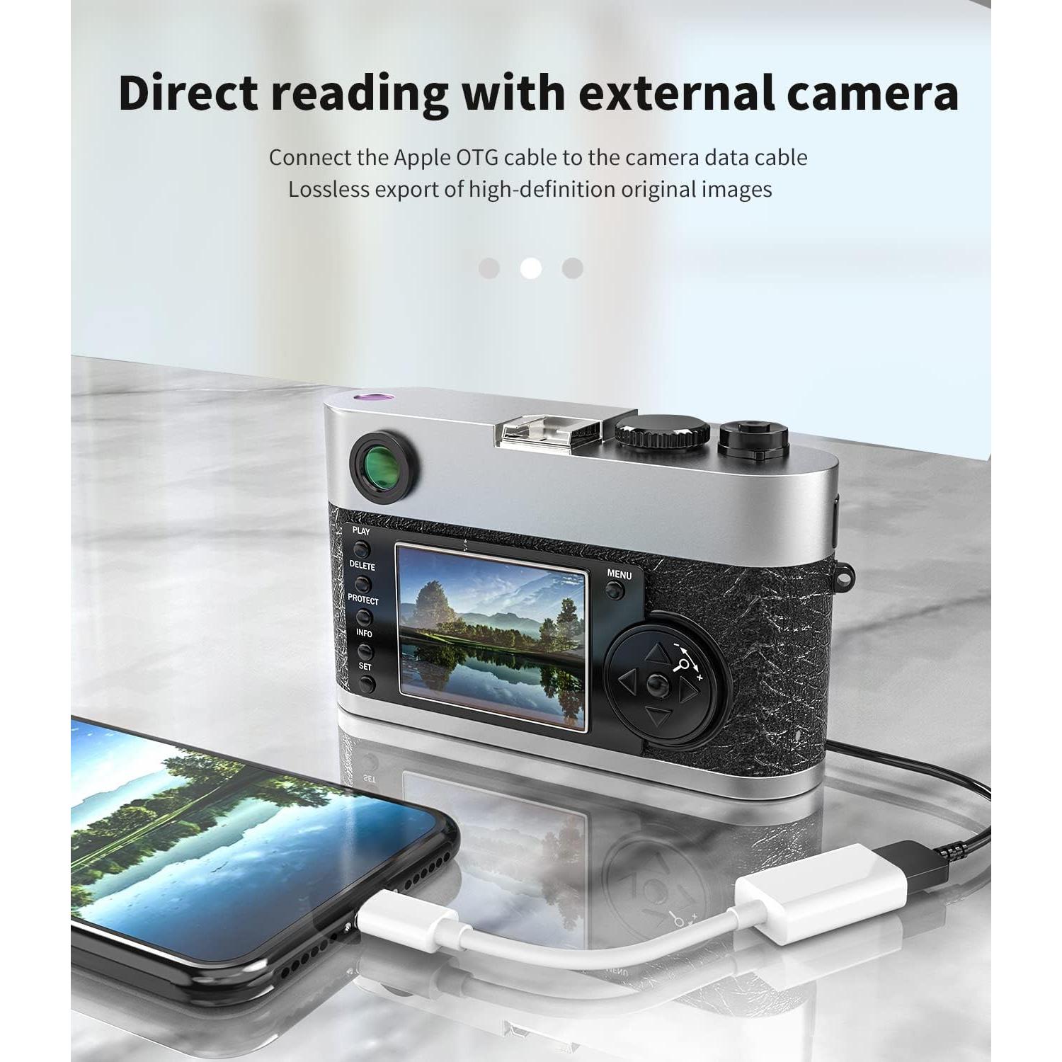 Adaptador Lightning a USB Hembra Aksenli para iPhone y iPad