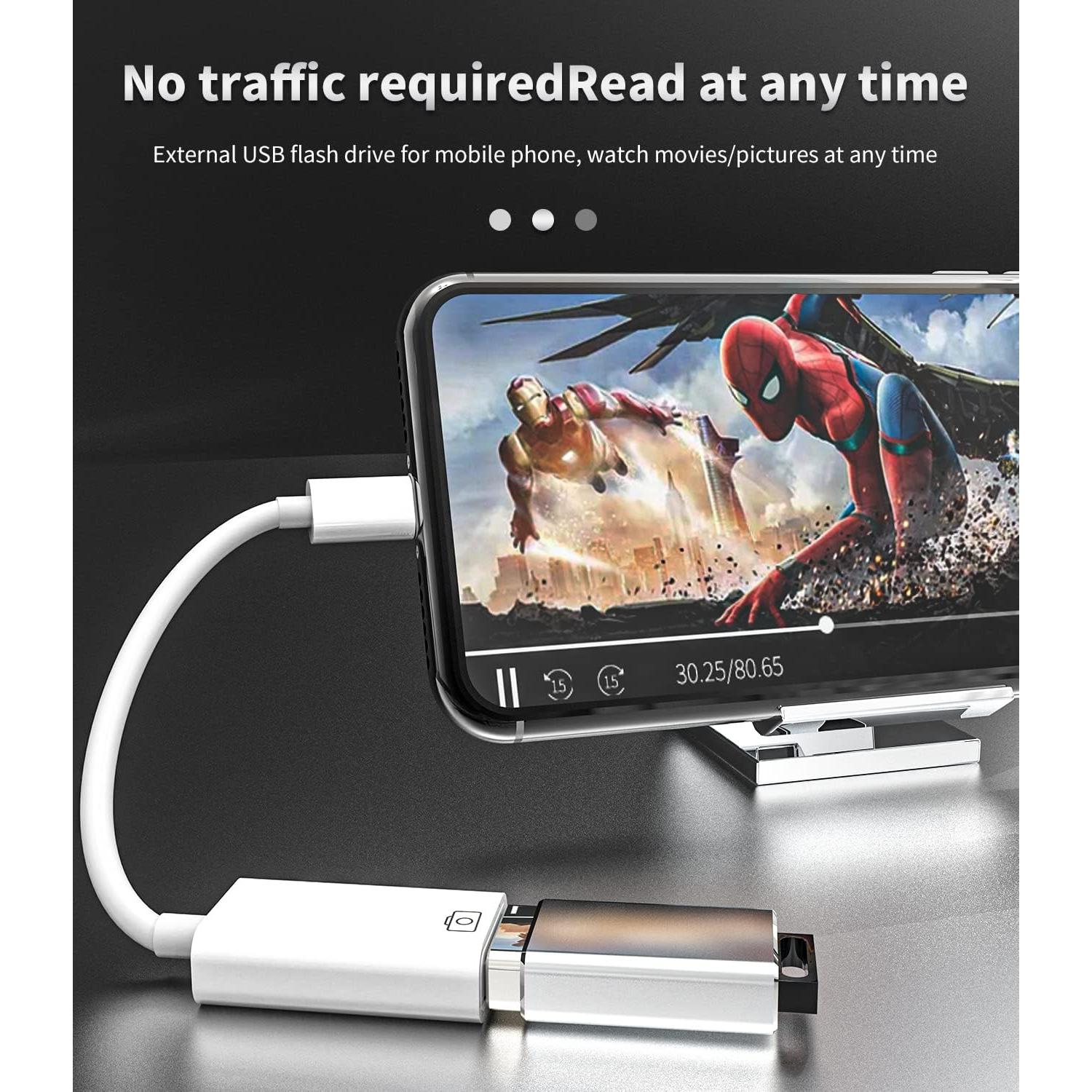 Adaptador Lightning a USB Hembra Aksenli para iPhone y iPad