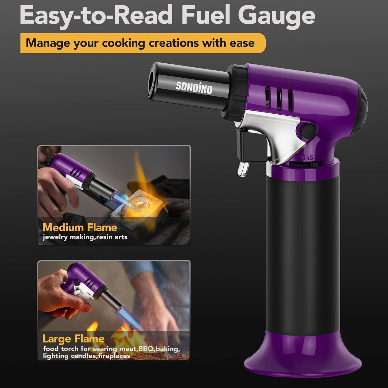 Antorcha de Butano Sondiko S907 con Medidor y Llama Ajustable