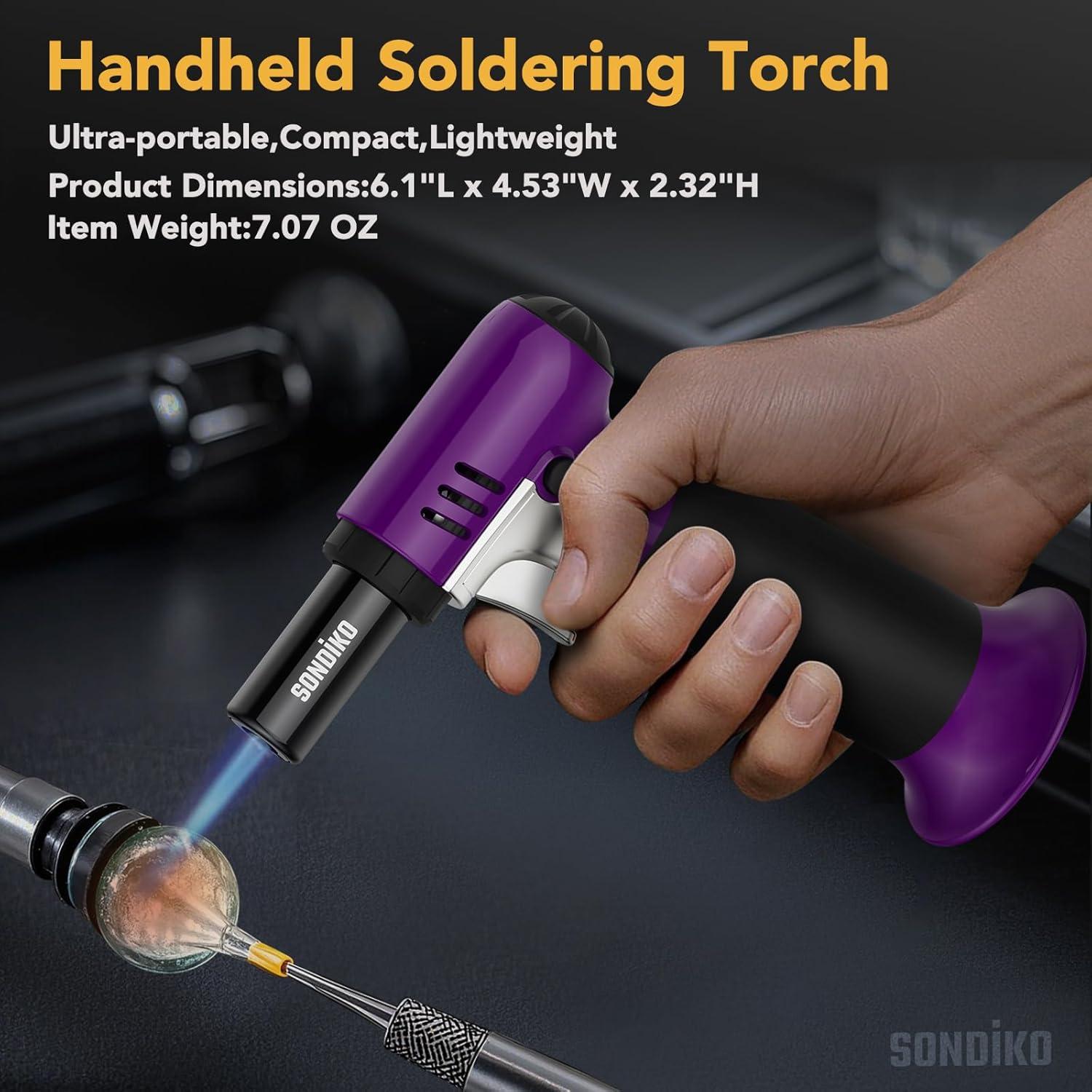 Antorcha de Butano Sondiko S907 con Medidor y Llama Ajustable