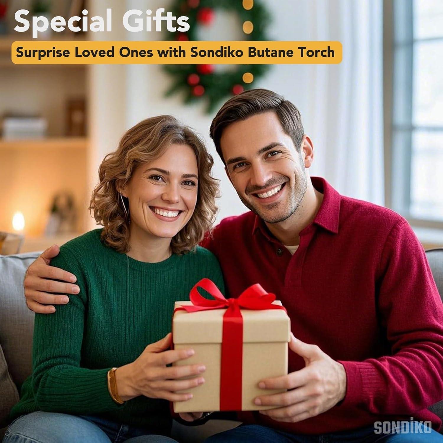 Antorcha de Butano Sondiko S907 con Medidor y Llama Ajustable