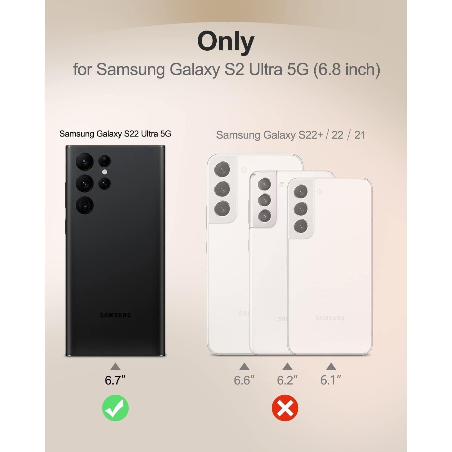 Funda Transparente SURITCH para Samsung Galaxy S22 Ultra 6.8"