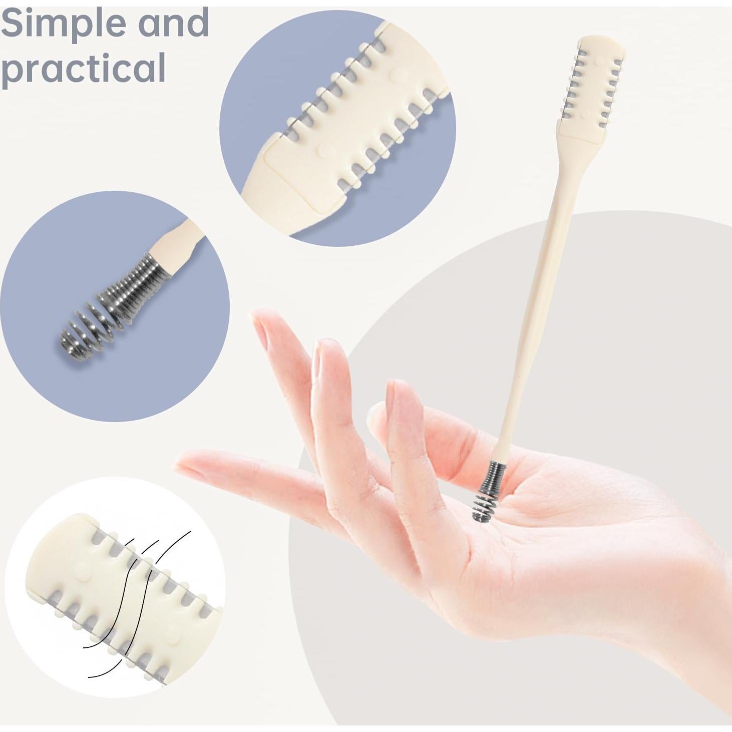 Cortador de Vello Nasal 2-en-1 Truvenum, 3 Piezas, Manual