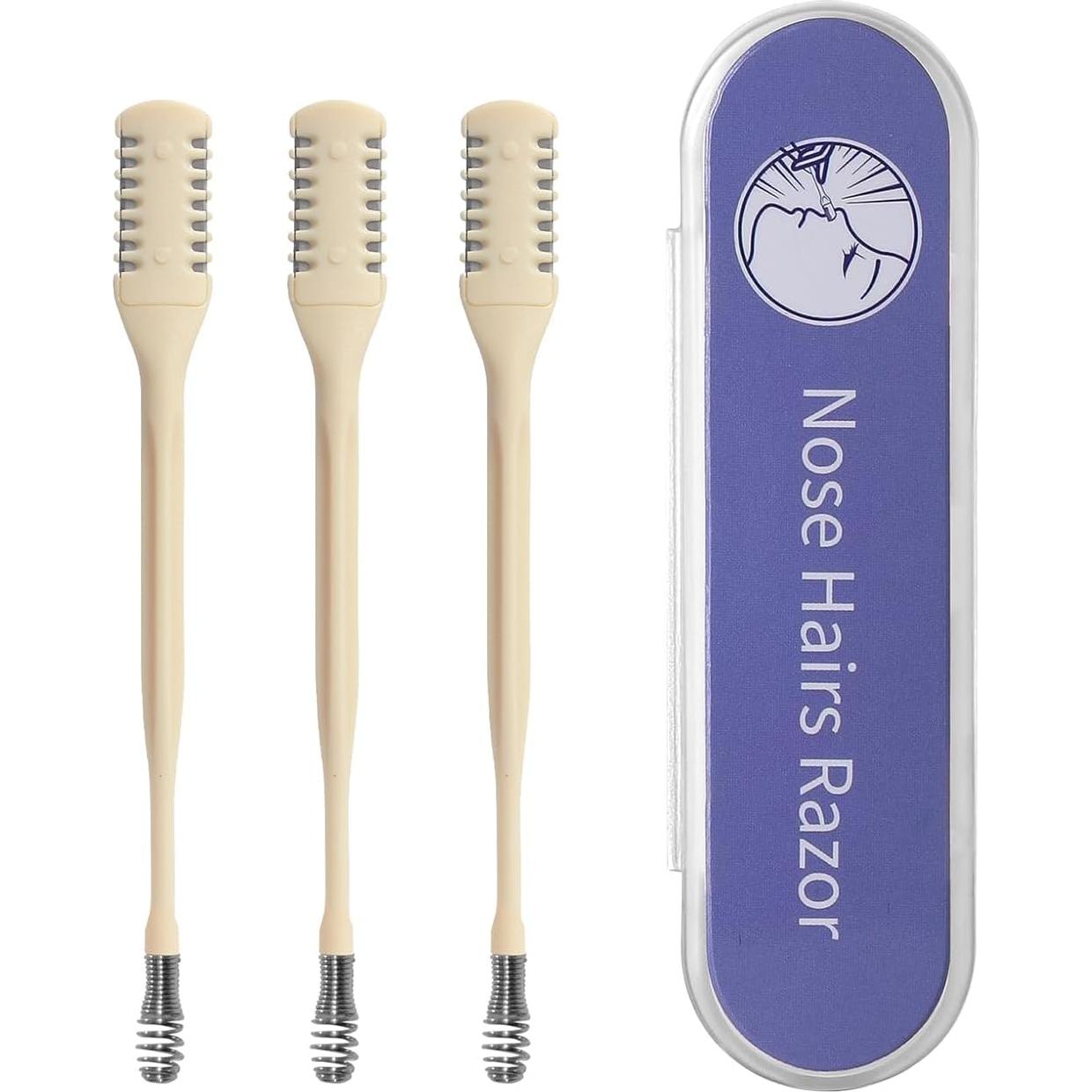 Cortador de Vello Nasal 2-en-1 Truvenum, 3 Piezas, Manual