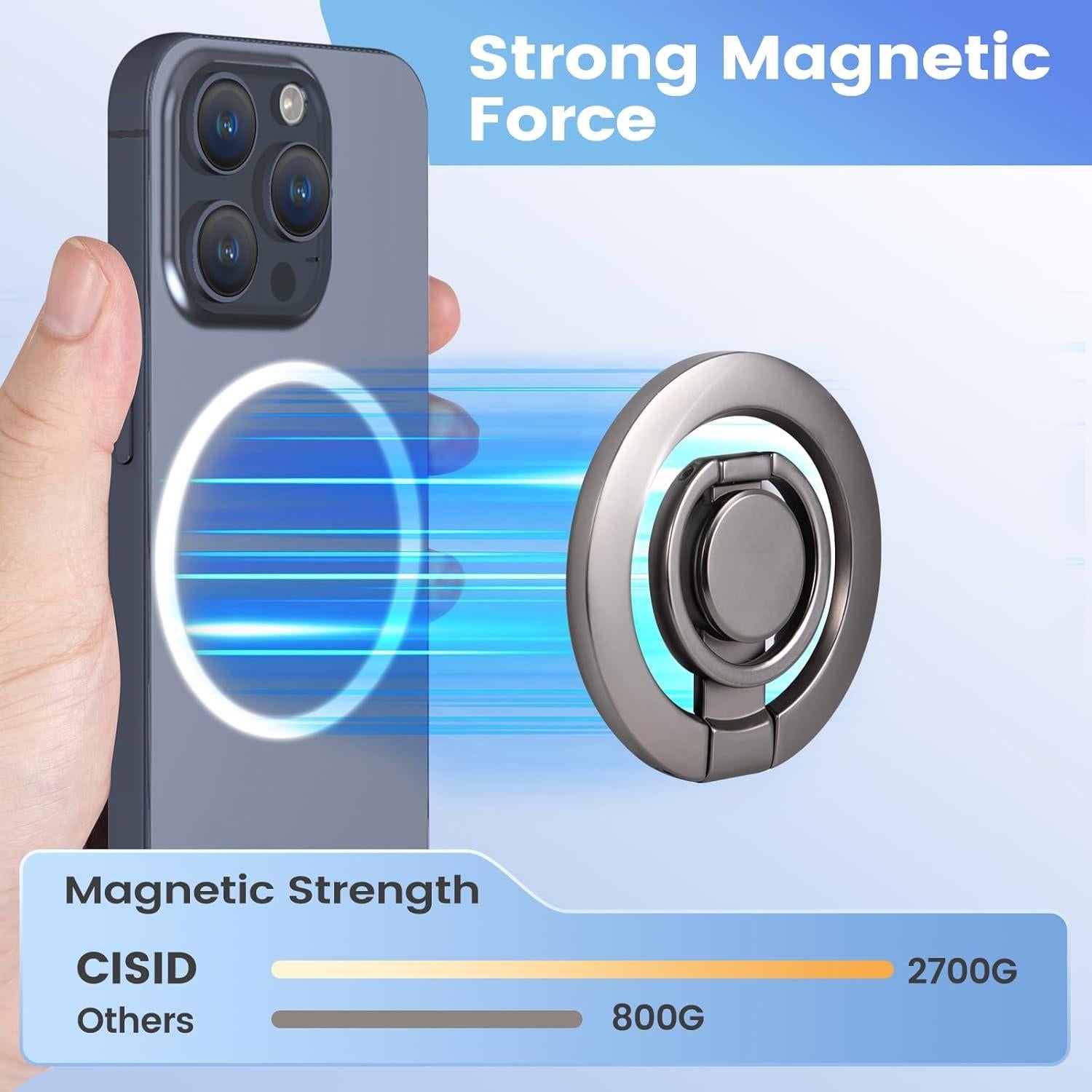 Soporte Magnético para Teléfono GZ LW, Agarre Largo, Compatible iPhone 12-17