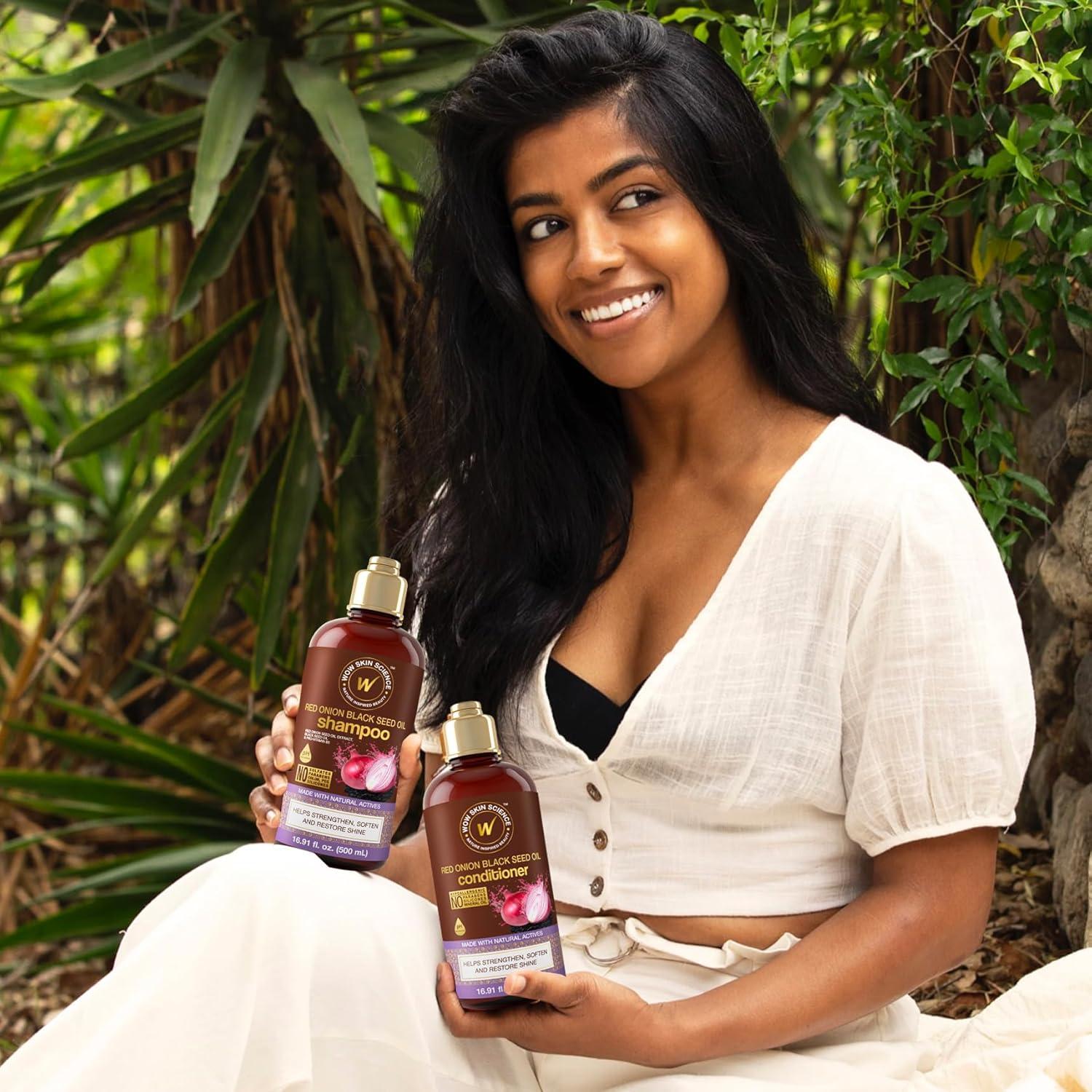 Dúo Champú y Acondicionador WOW Cebolla Roja 478 ml Hidratante