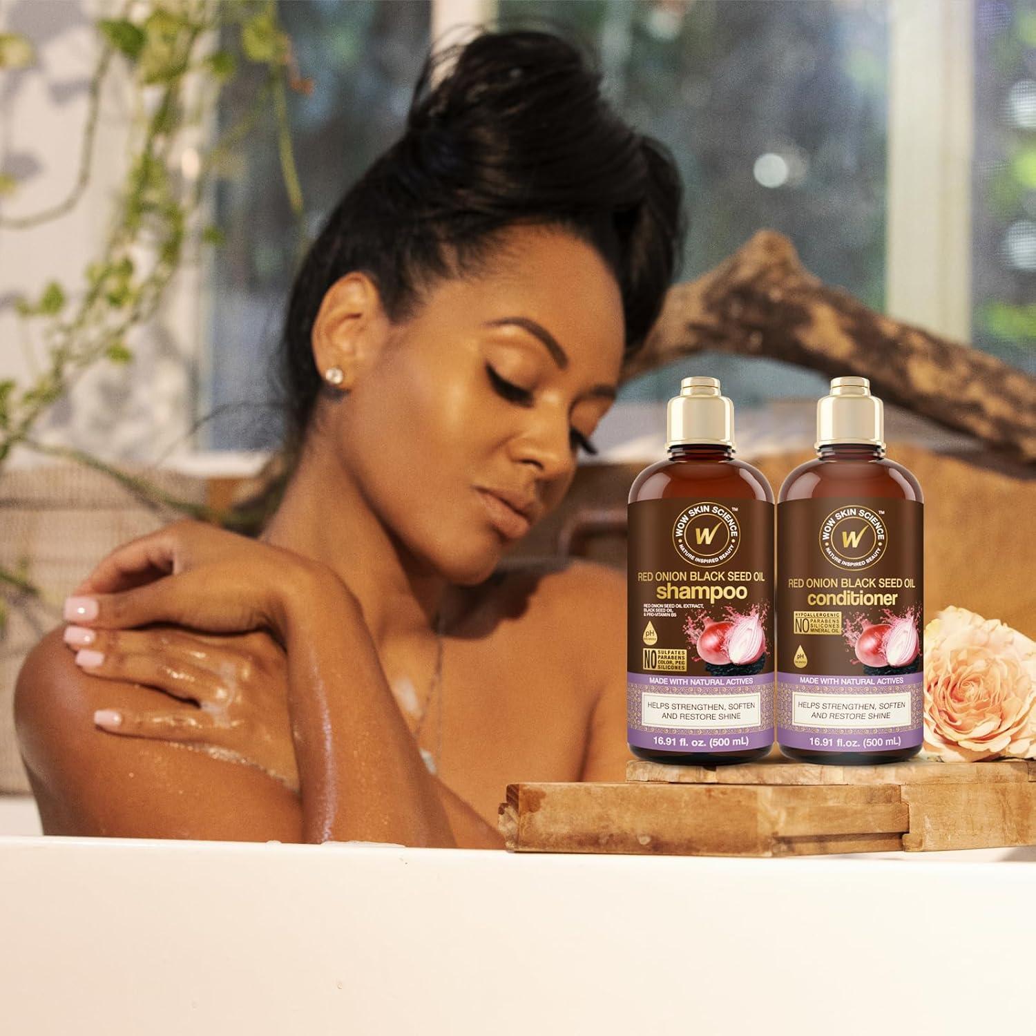 Dúo Champú y Acondicionador WOW Cebolla Roja 478 ml Hidratante