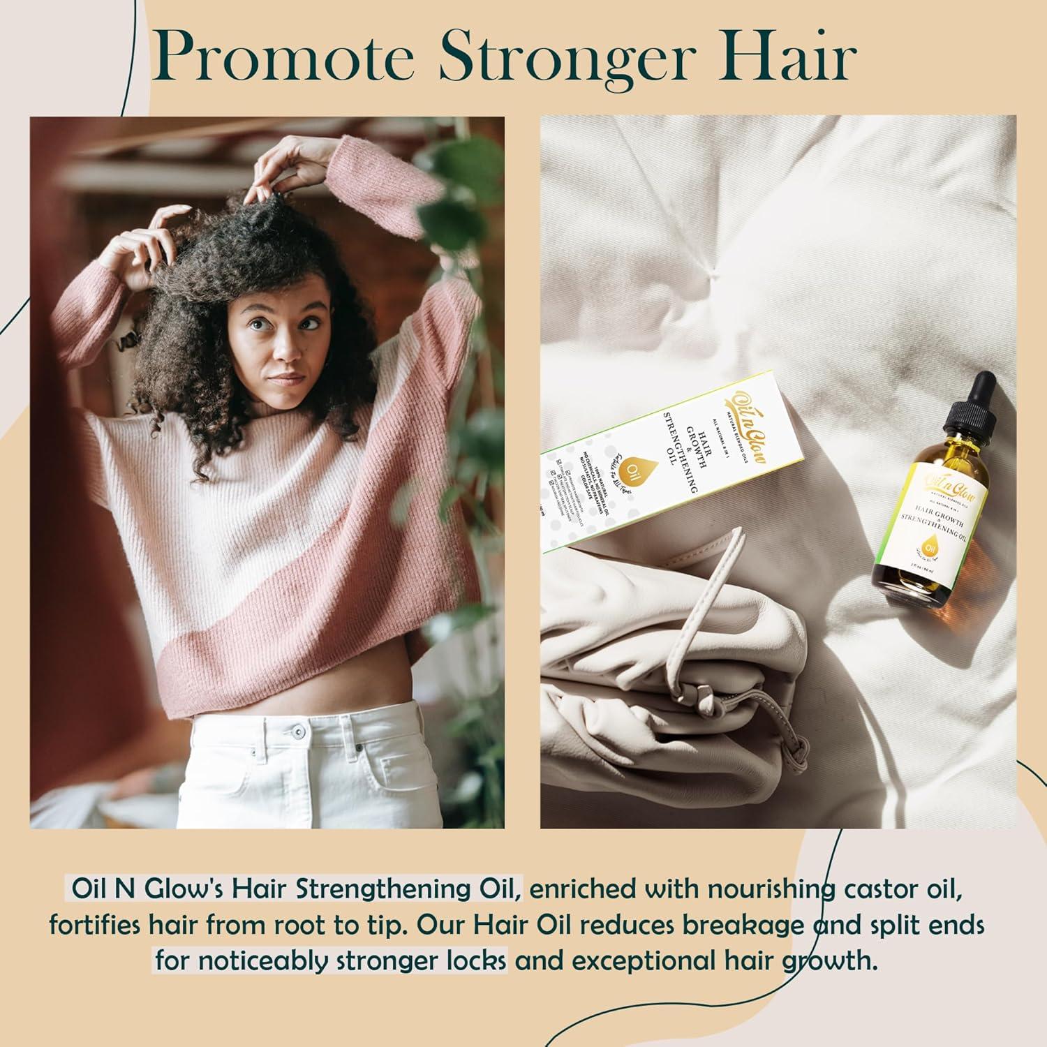 Suero de Crecimiento Capilar Natural OilnGlow 60 ml 8 en 1