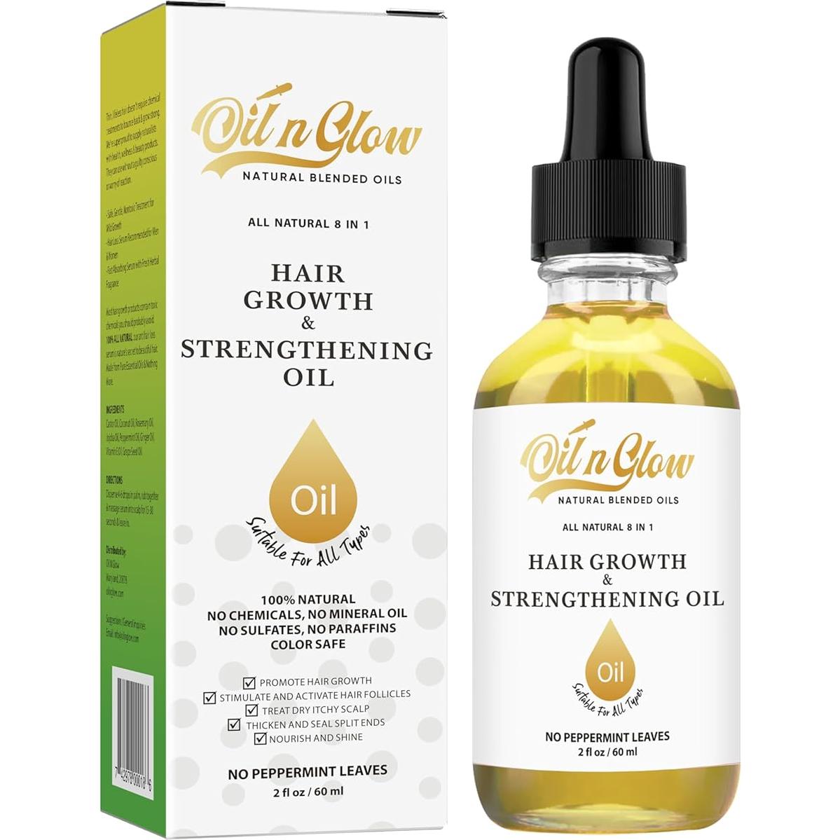 Suero de Crecimiento Capilar Natural OilnGlow 60 ml 8 en 1