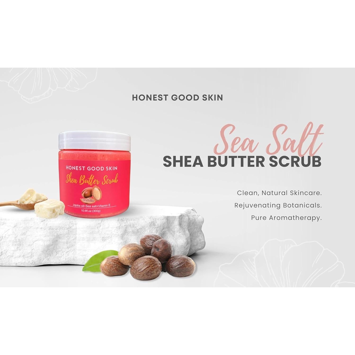 Exfoliante Corporal Natural Honest Good Skin 340g Manteca de Karité