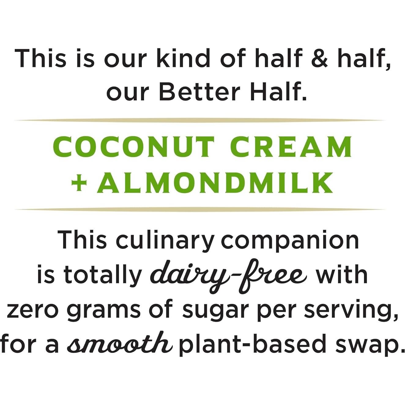 Crema Vegana Sin Azúcar Califia Farms 6x500ml - Leche de Almendra y Coco