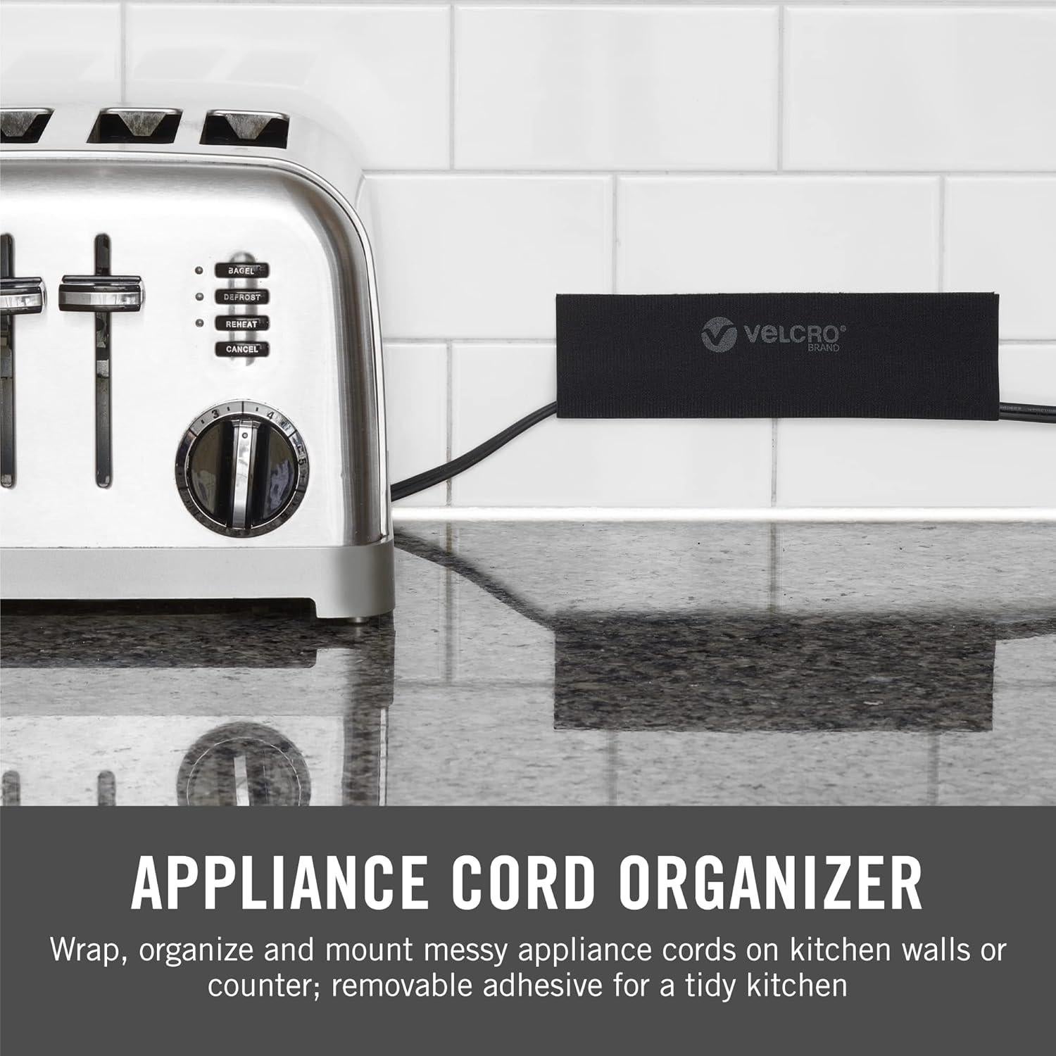 Manga de Cable Montable VELCRO 20,32 cm Negro 2 Piezas