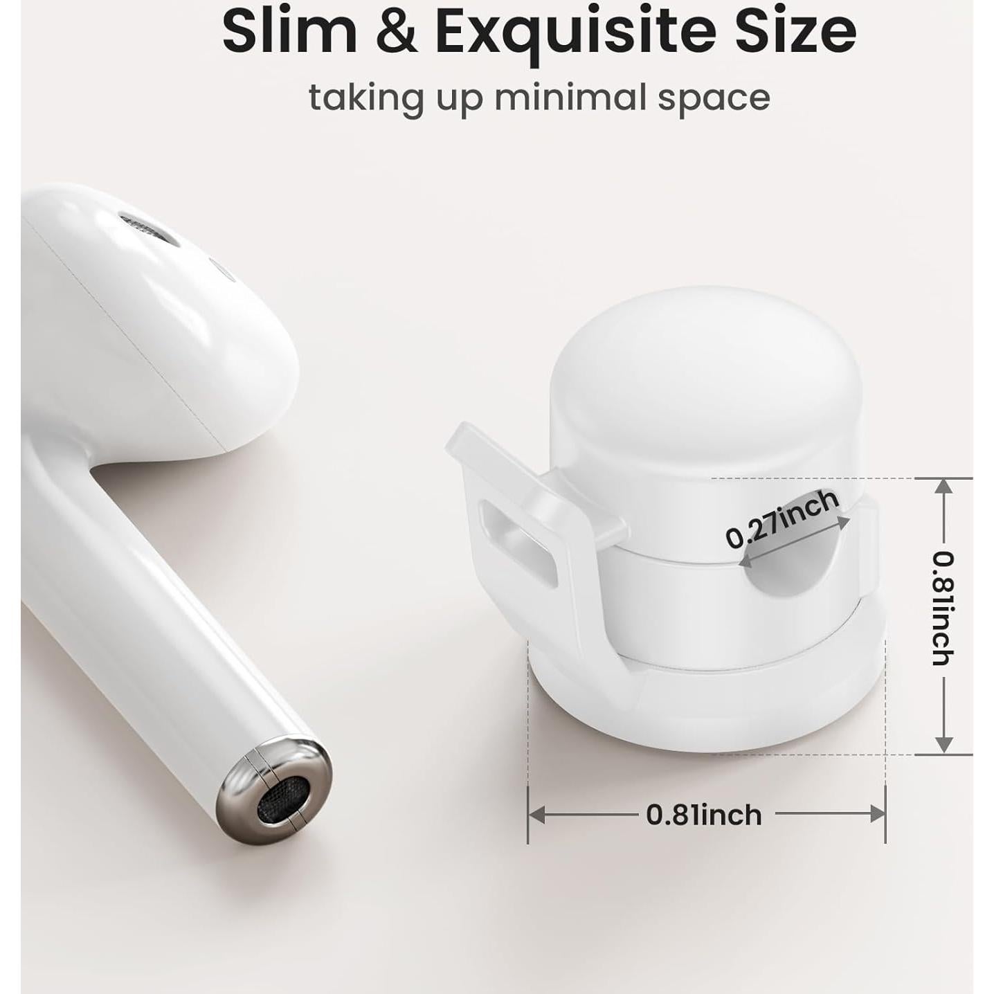 Clip de Cable LOTUNY Paquete de 8 Soporte Adhesivo Blanco