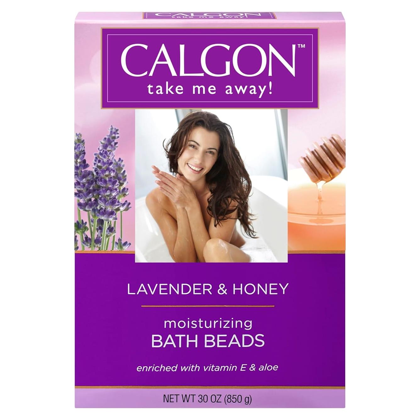 Calgon Ultra-Moisturizing Bath Beads, Lavender & Honey, 30 oz