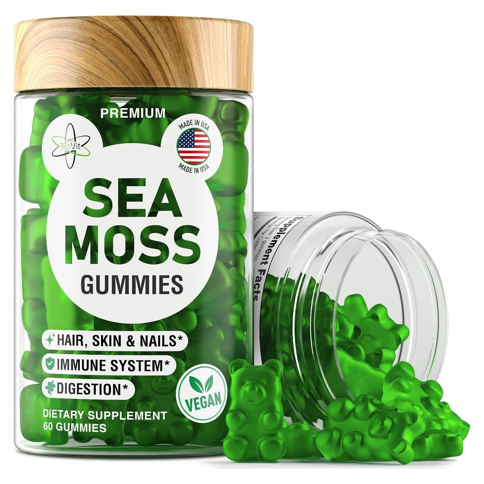 Gomitas de Musgo Marino BioVit - 60 Gomitas Veganas Sin Azúcar