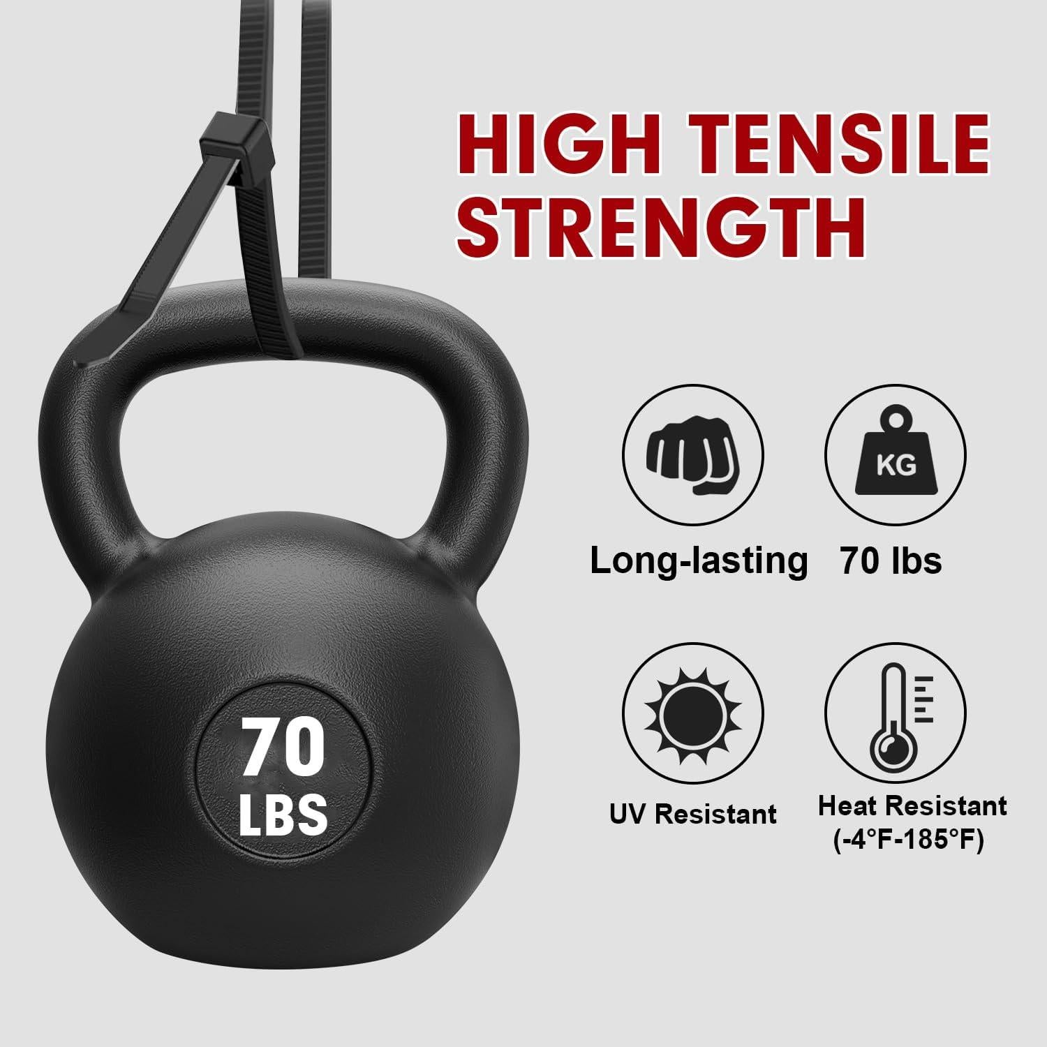 Bridas RAZCC 1200pcs Nylon 30.48cm 70lb Resistencia