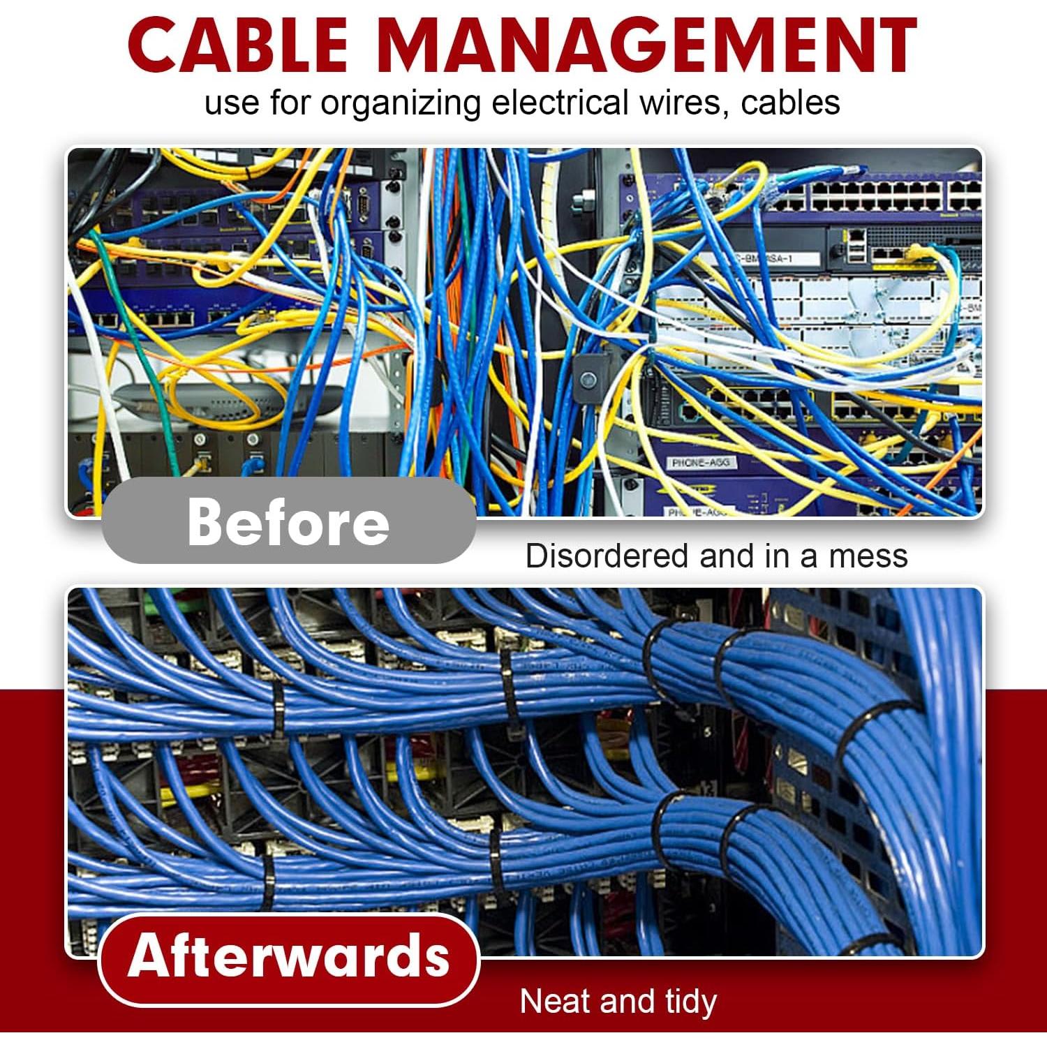 Bridas RAZCC 1200pcs Nylon 30.48cm 70lb Resistencia