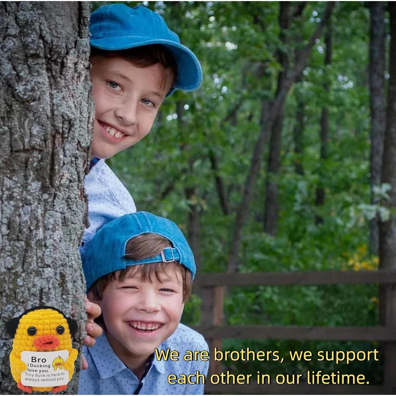 Pato de Ganchillo Positivo Qyqkfly para Hermano 01 - 5 cm