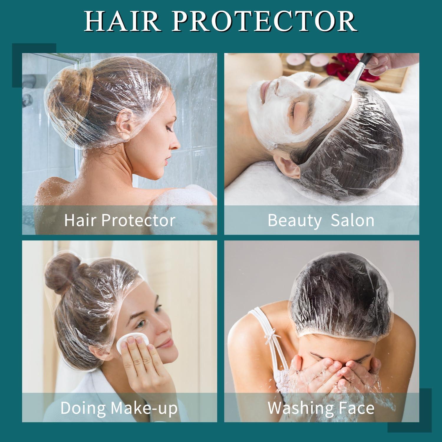 Gorras de Ducha Desechables MORGLES 100 Piezas Impermeables