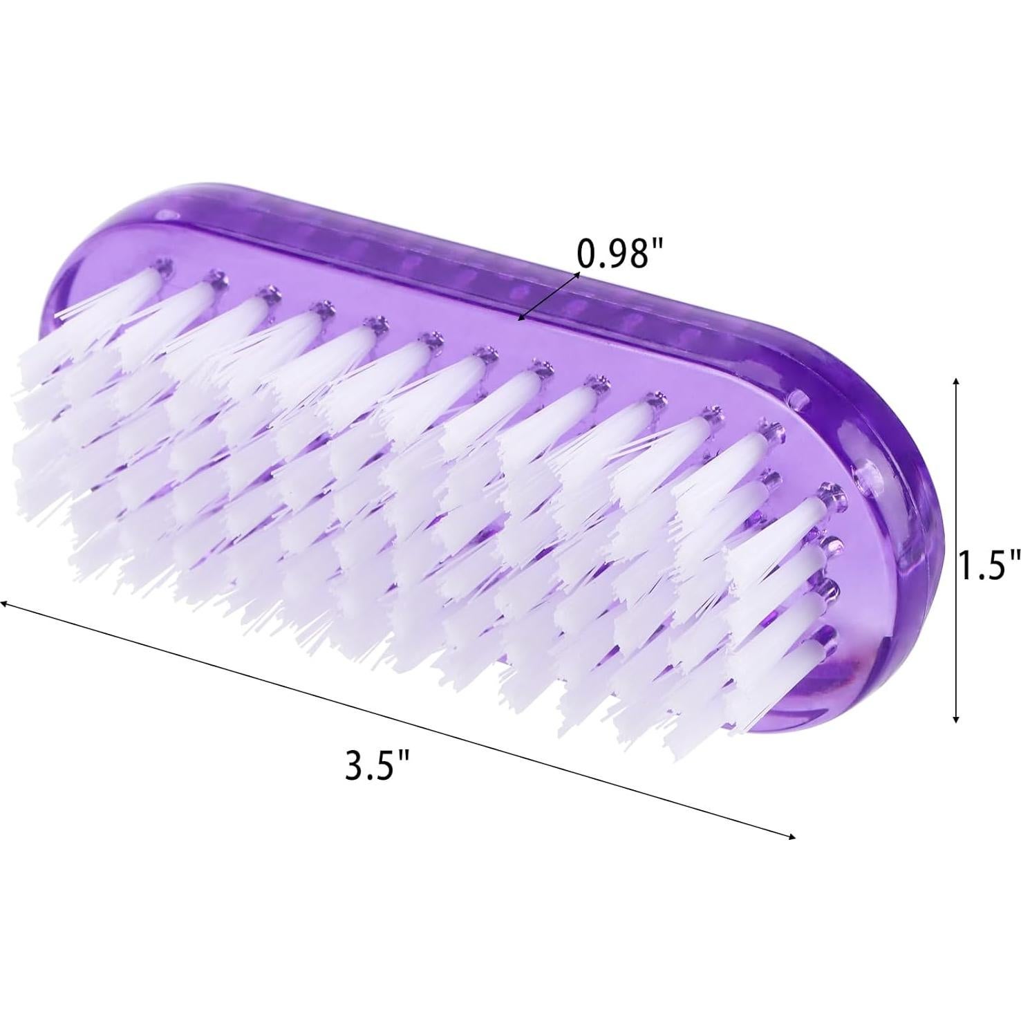 Cepillos de limpieza de uñas Tbestmax 4 unidades rosa y morado