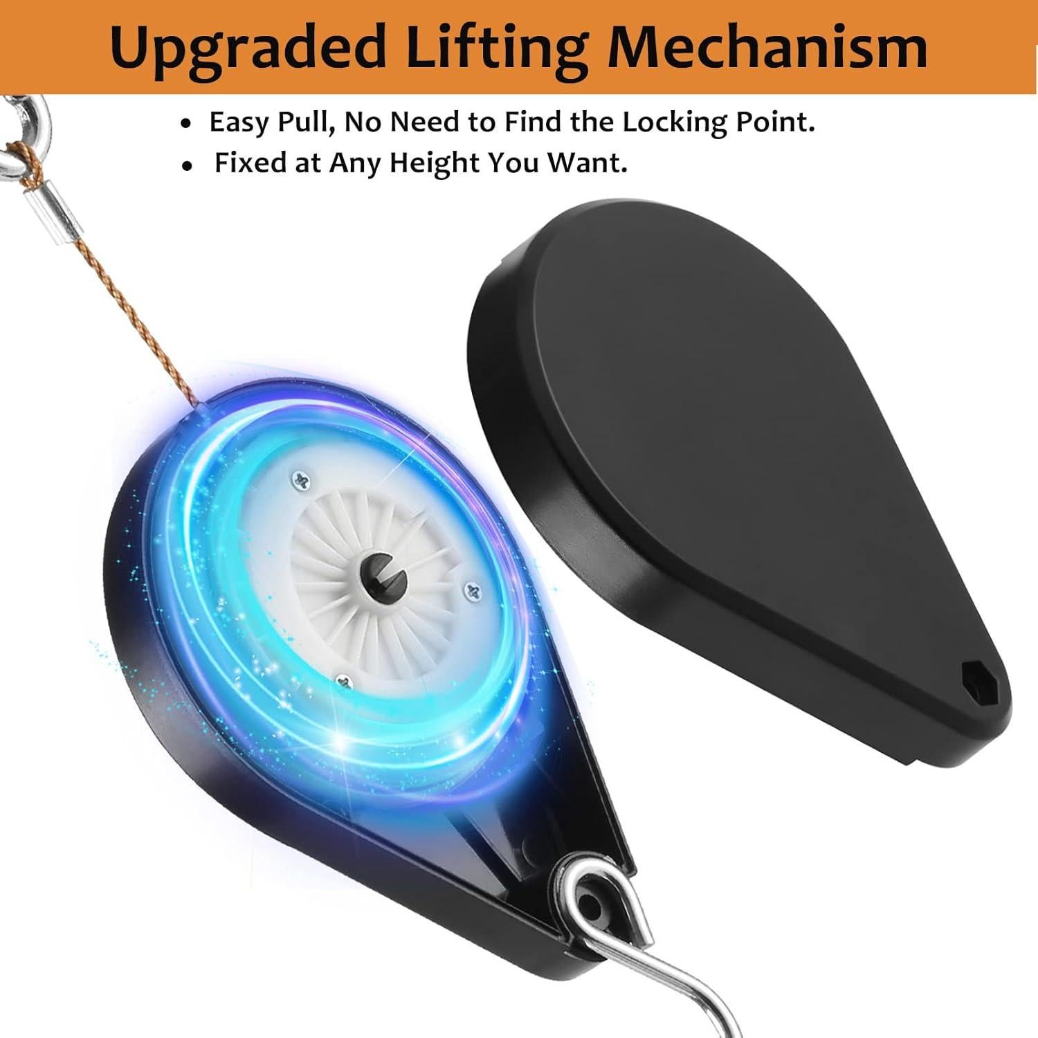 Soporte de Planta Retráctil WROSWT 6Pcs Negro 13.6kg