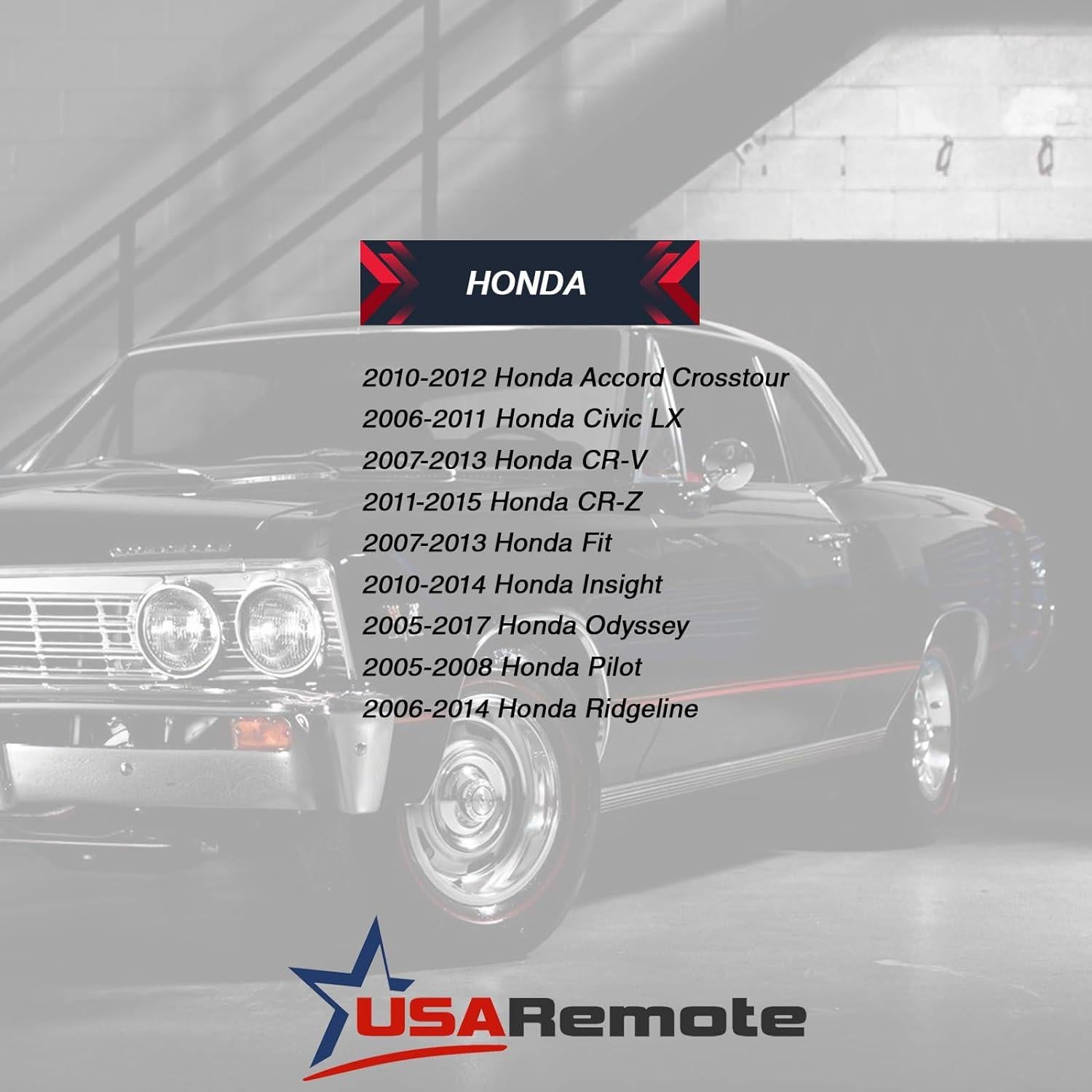 Carcasa de Control Remoto Honda USARemote 3 Botones Sin Corte