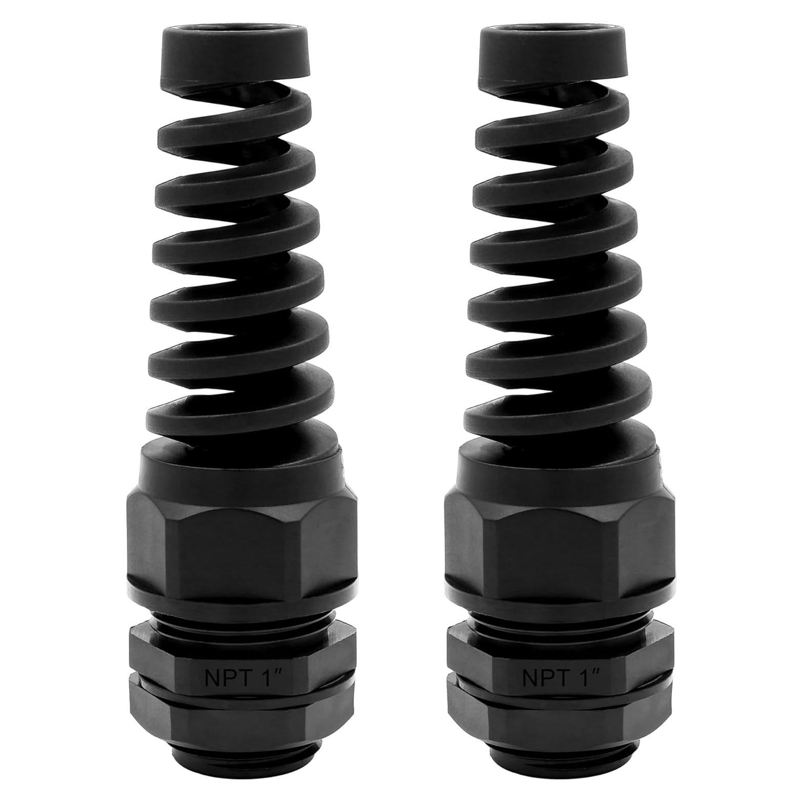 Conector de Alivio de Tensión LISTENJIALE NPT 1" 2 Pcs Negro