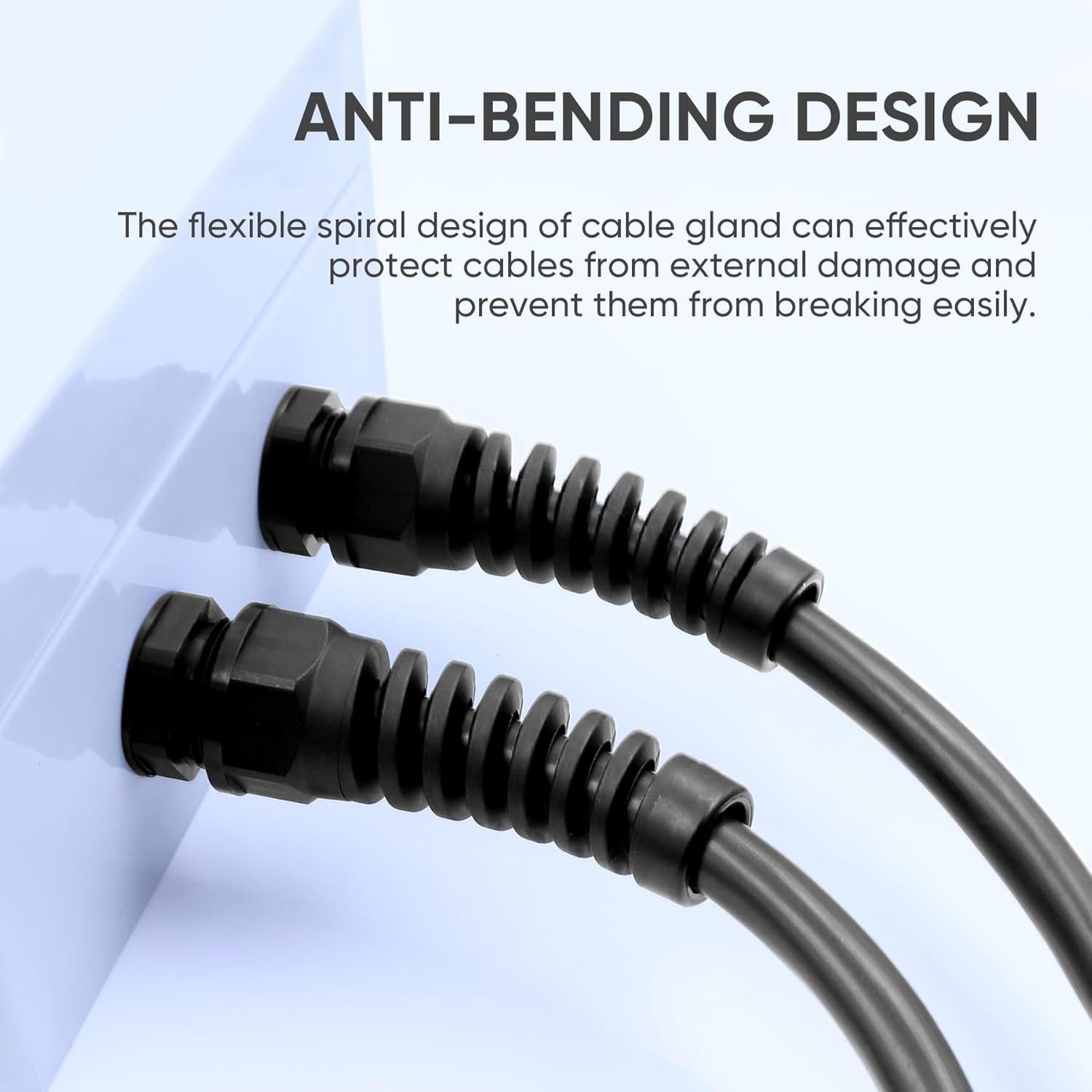 Conector de Alivio de Tensión LISTENJIALE NPT 1" 2 Pcs Negro