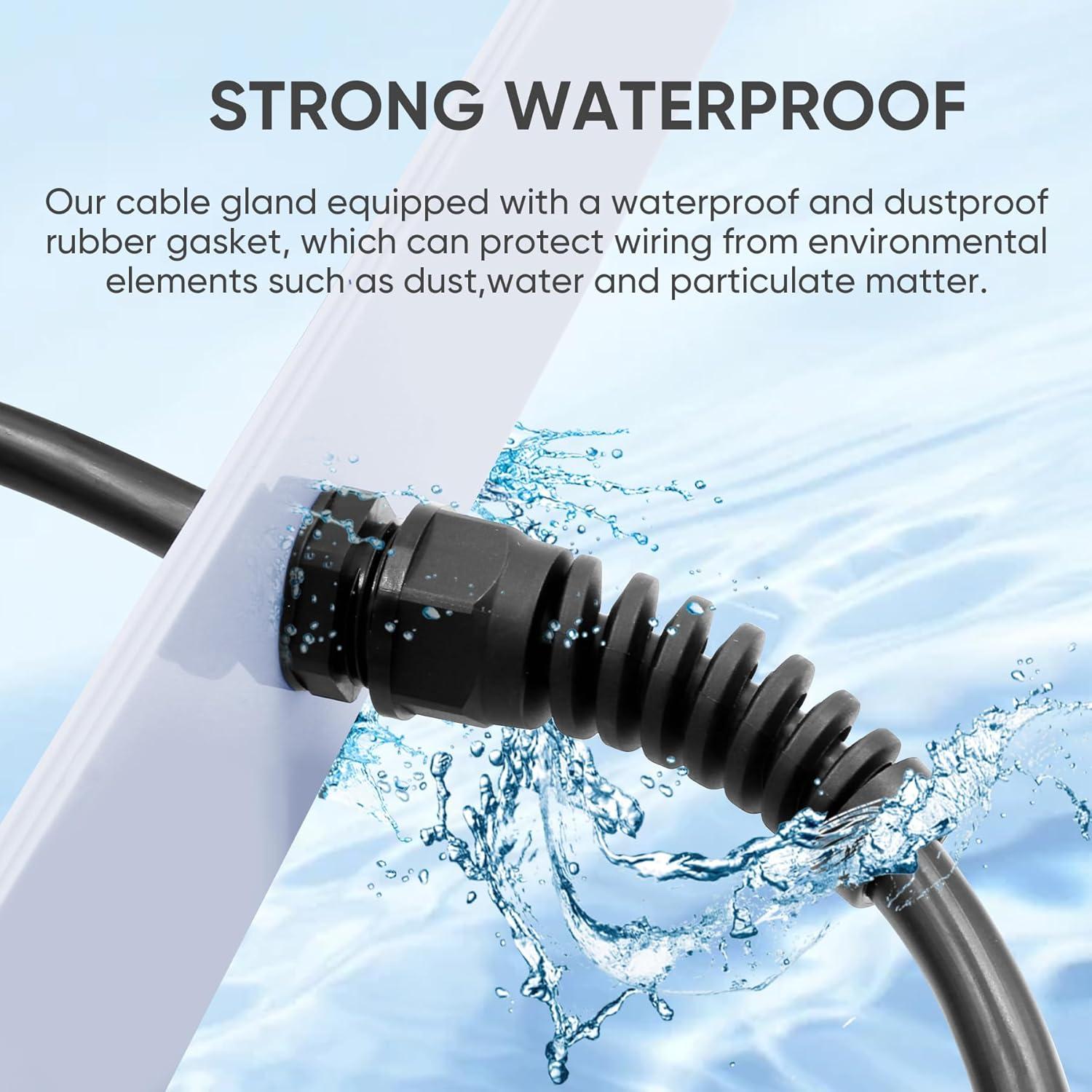 Conector de Alivio de Tensión LISTENJIALE NPT 1" 2 Pcs Negro