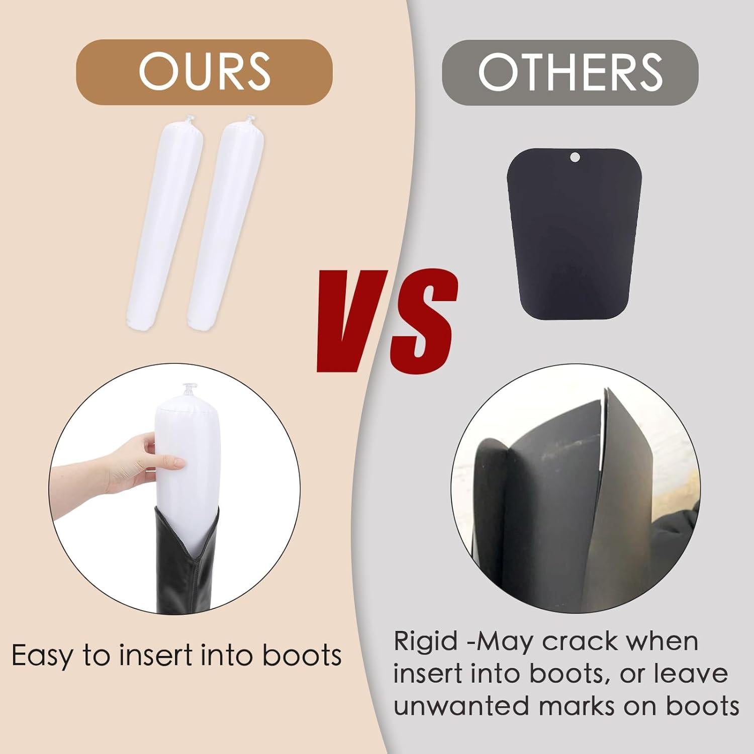 Formadores Inflables para Botas kilofly - 3 Pares - 46cm Blanco