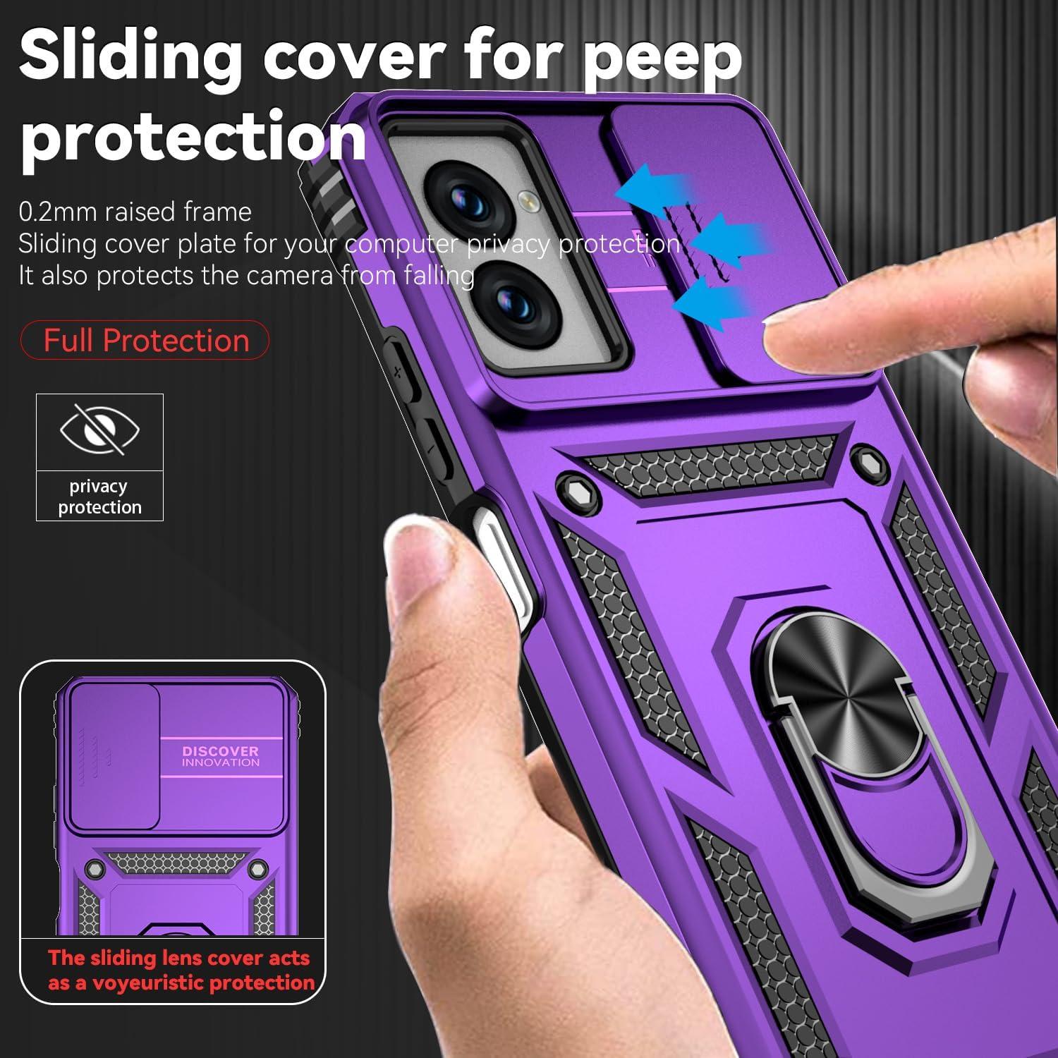 Funda para Motorola Moto G Power 5G 2024 con soporte giratorio