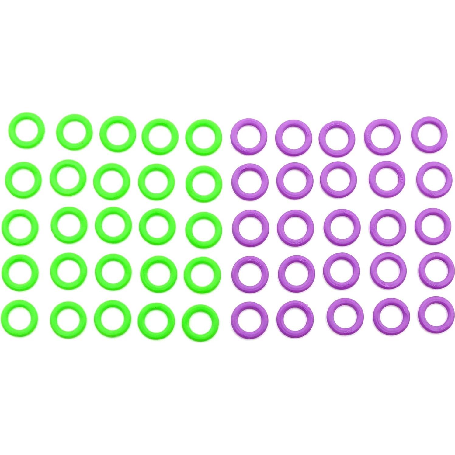 Marcadores de Anillo de Costura Clover, Multicolor, 10 Pequeños y 20 Grandes