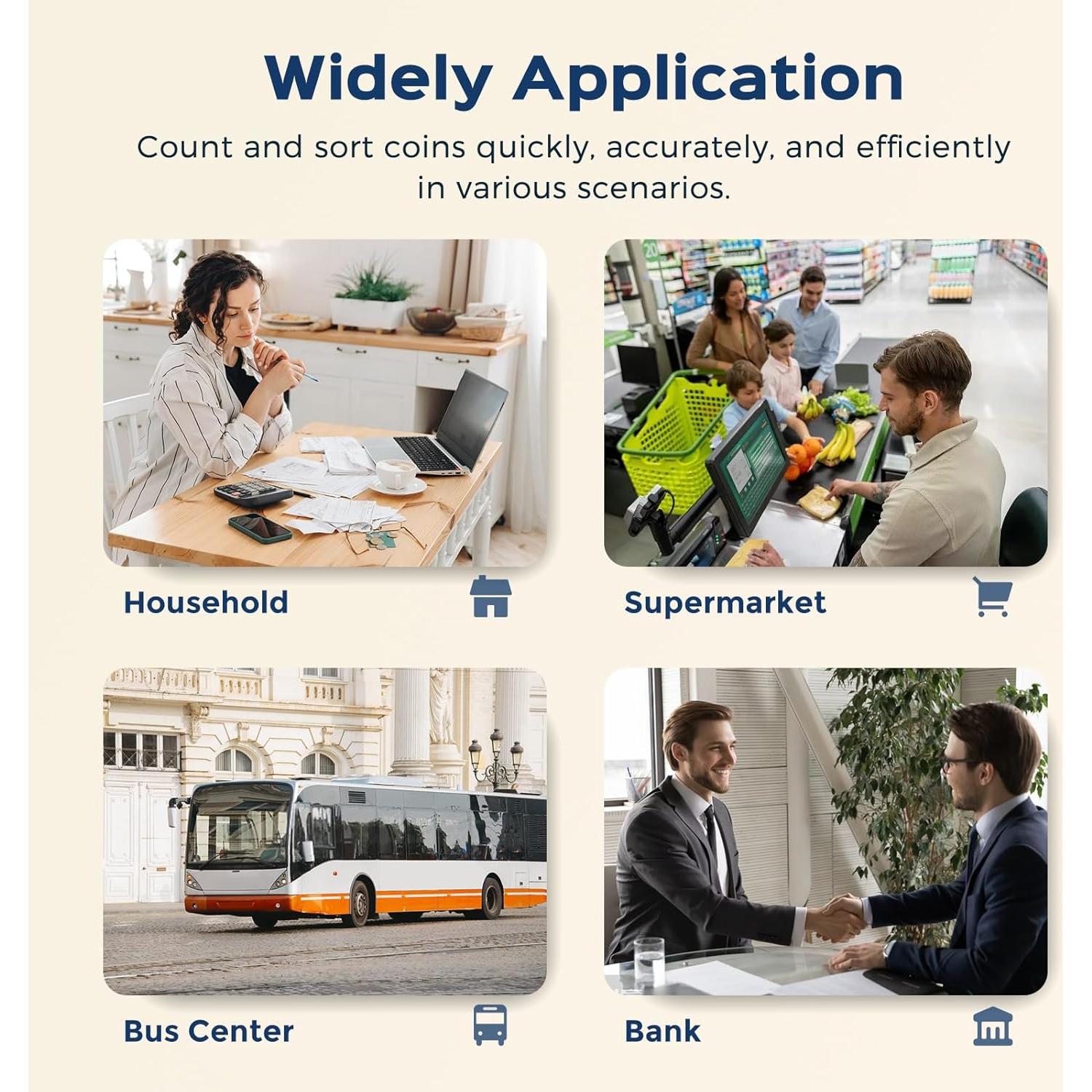 Máquina Contadora y Clasificadora de Monedas Bonvoisin 270/min